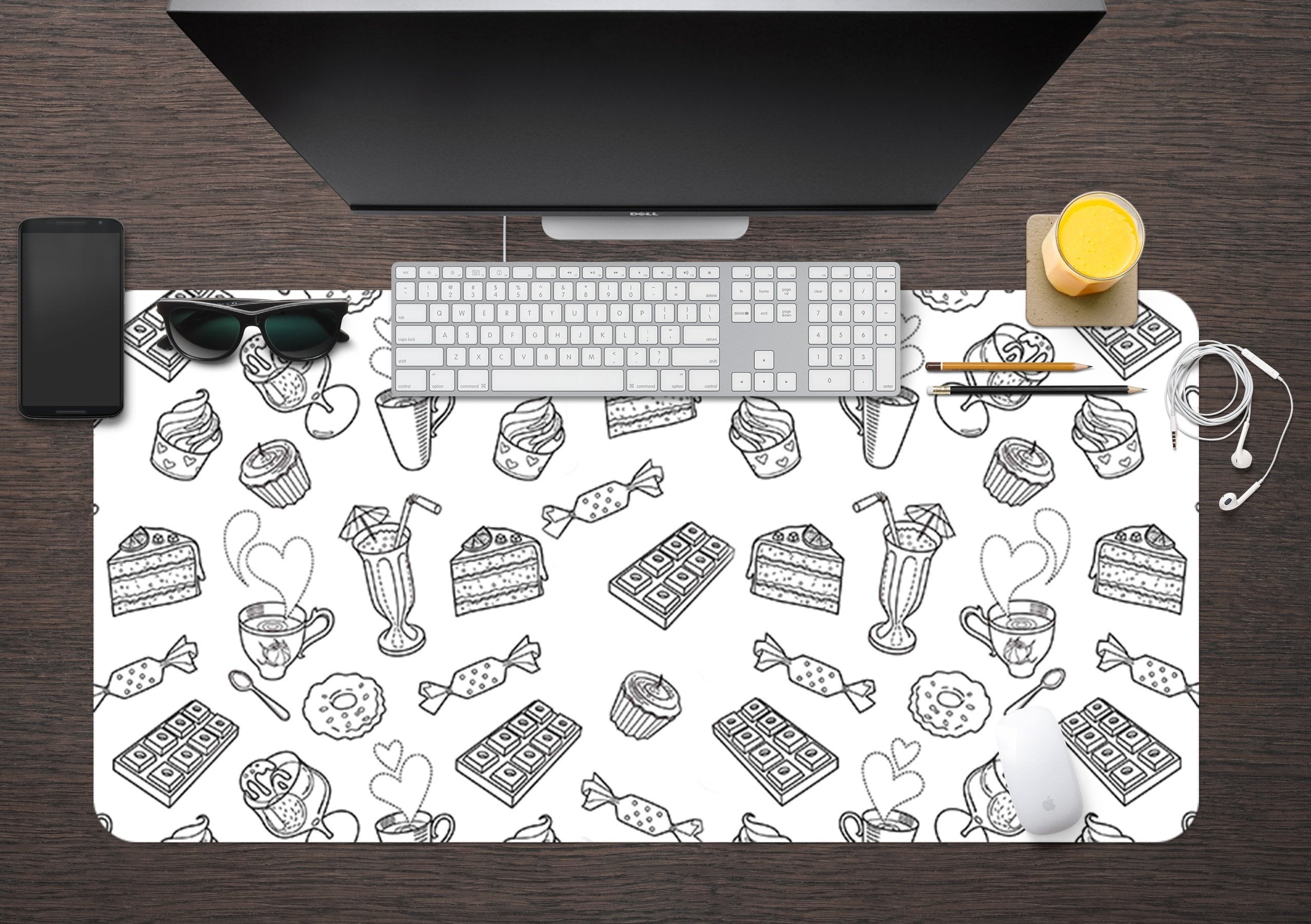3D Candy Cup 064 Desk Mat Mat AJ Creativity Home