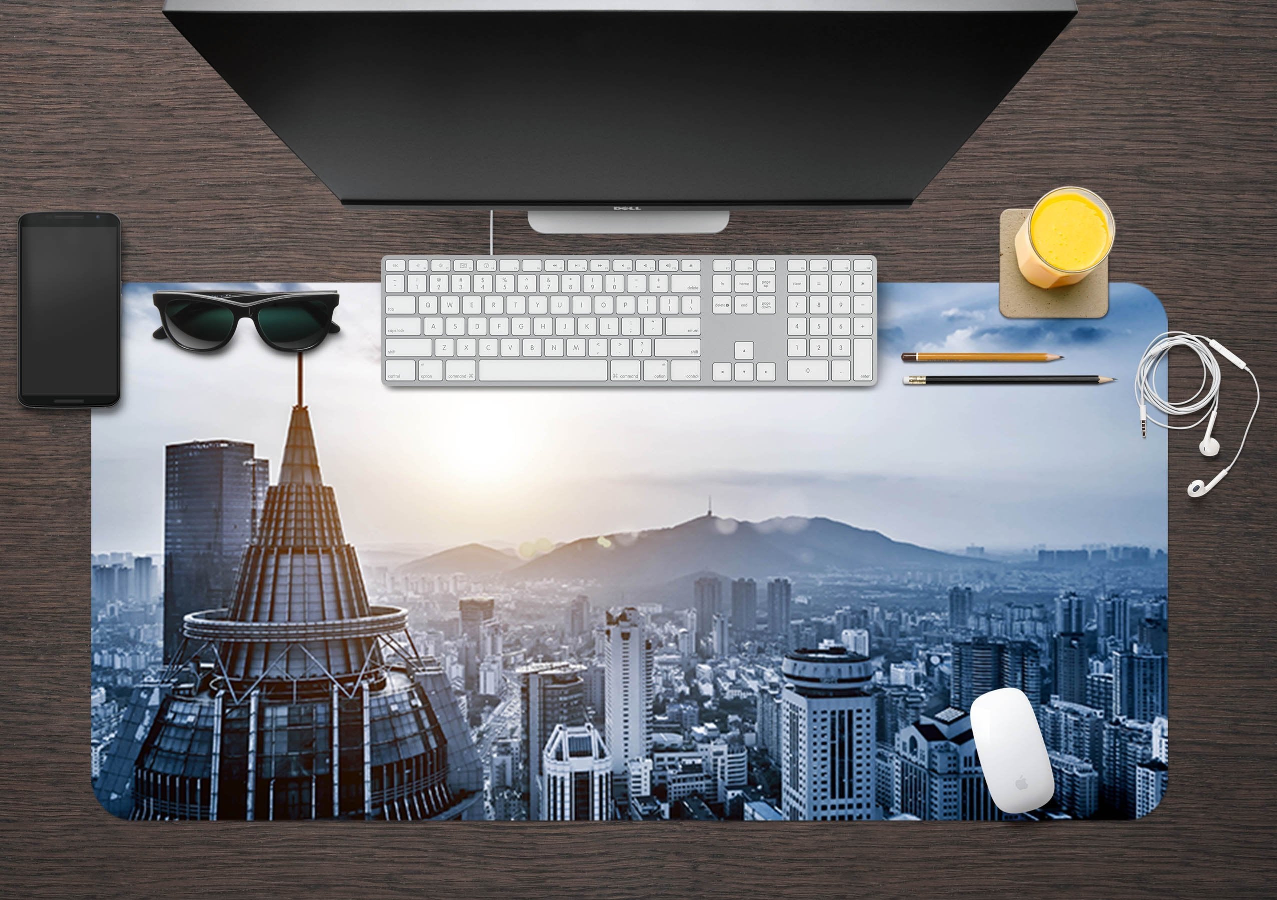 3D Sun City 019 Desk Mat Mat AJ Creativity Home