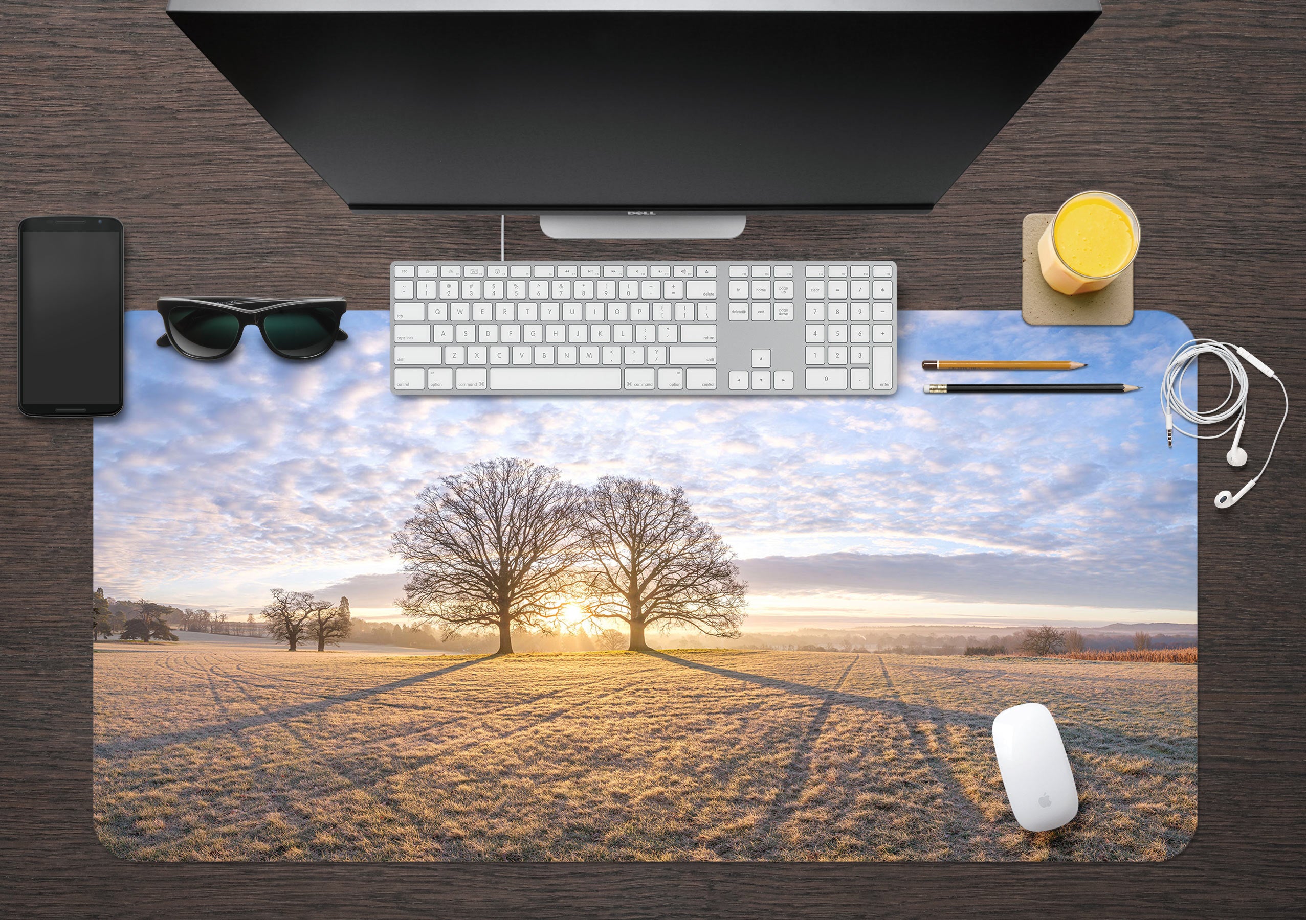 3D Sunlight Lawn Tree 12454 Assaf Frank Desk Mat