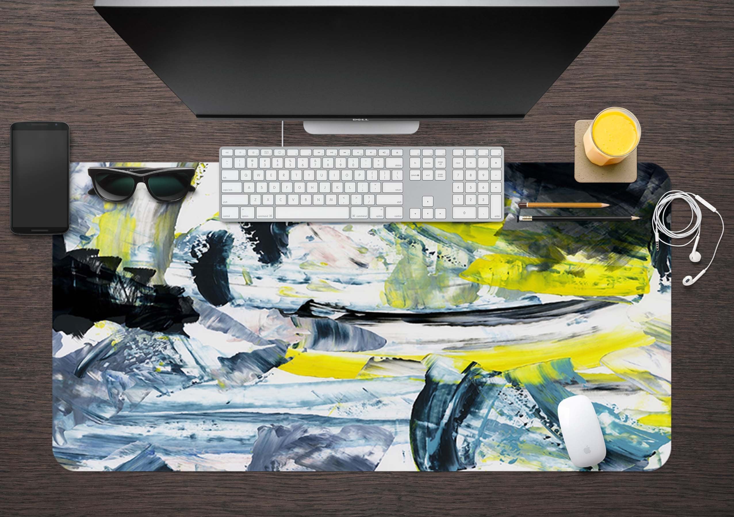 3D Graffiti Paint 086 Desk Mat Mat AJ Creativity Home