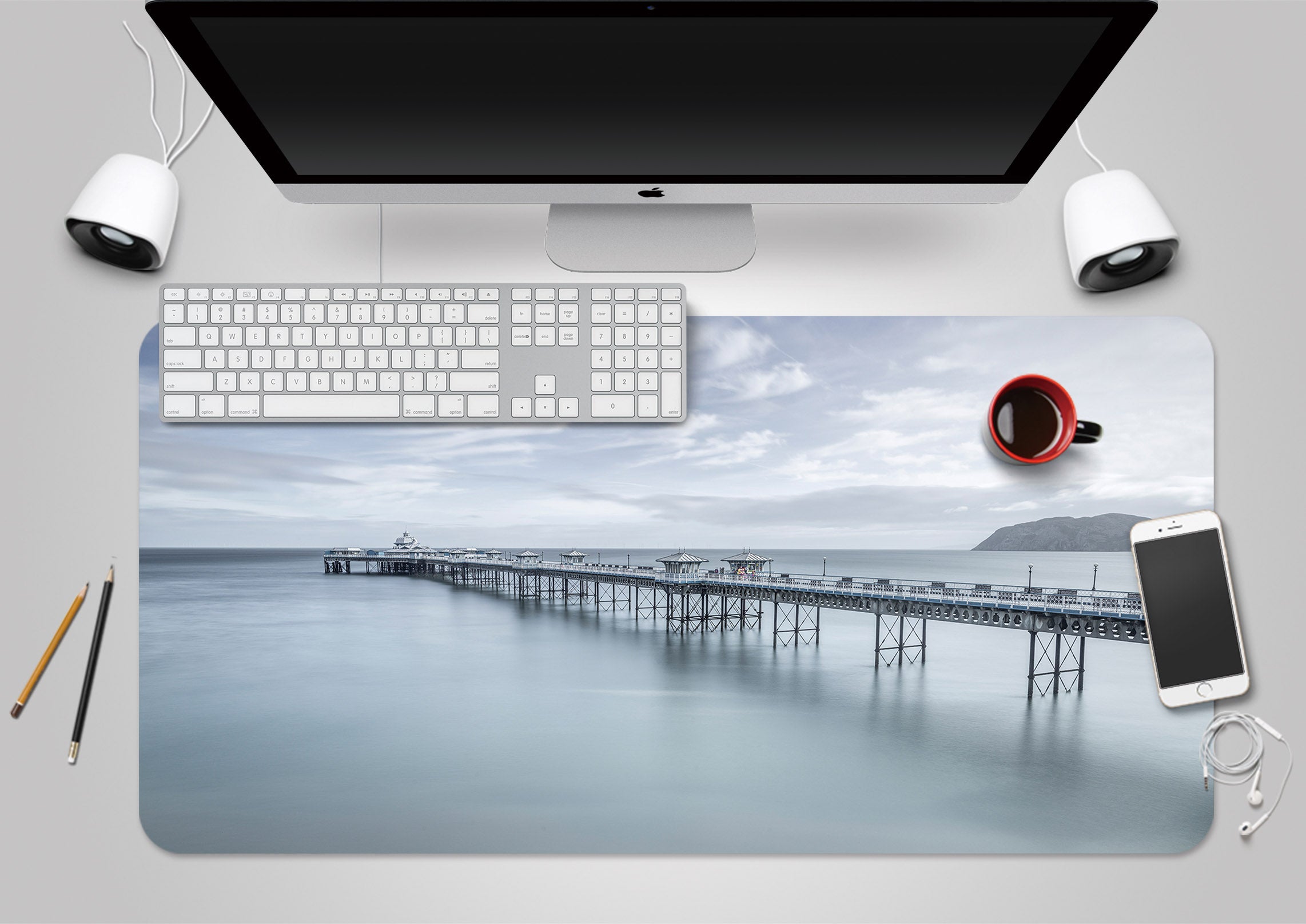 3D Blue Sea 7755 Assaf Frank Desk Mat