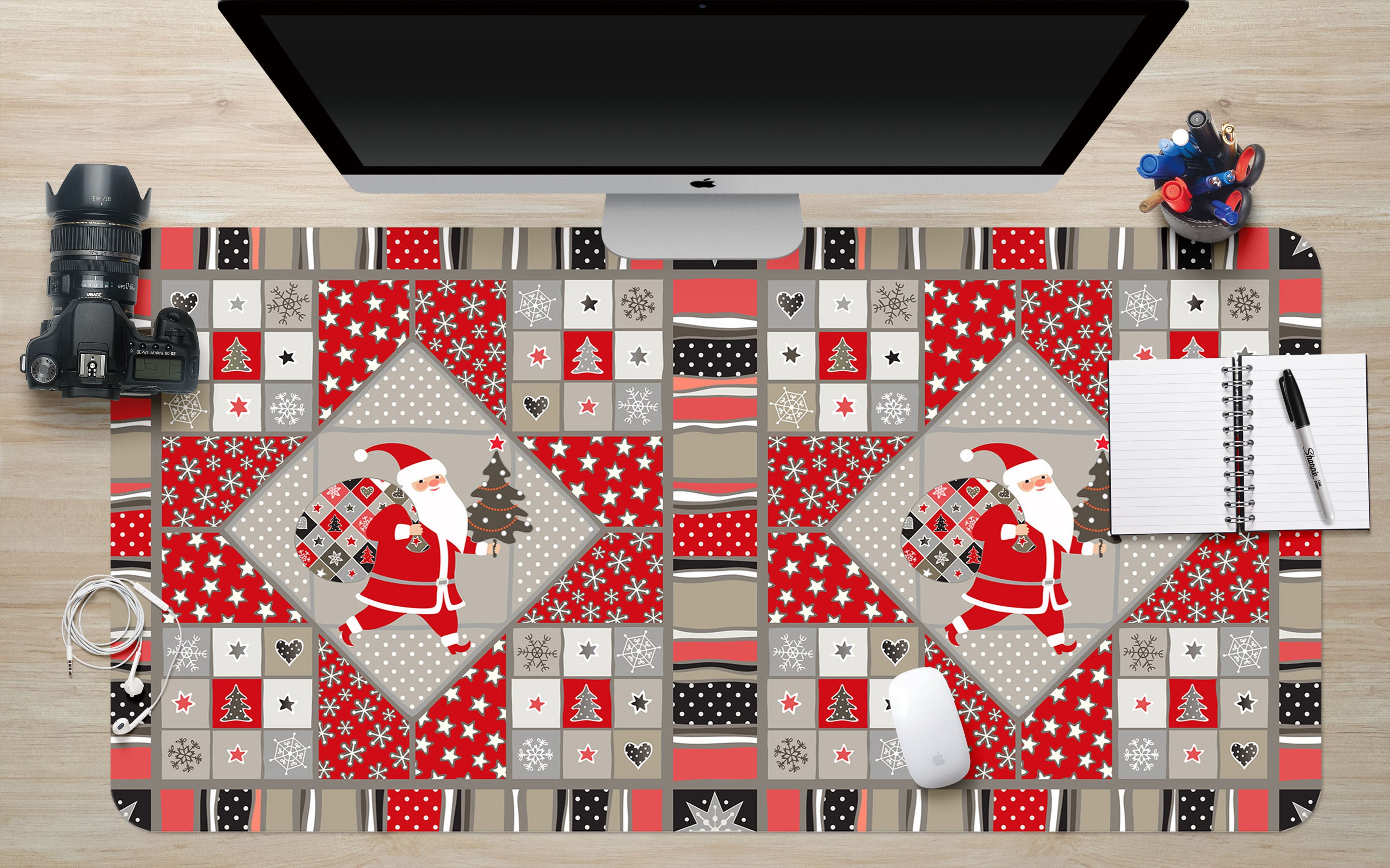 3D Santa Claus 53241 Christmas Desk Mat Xmas