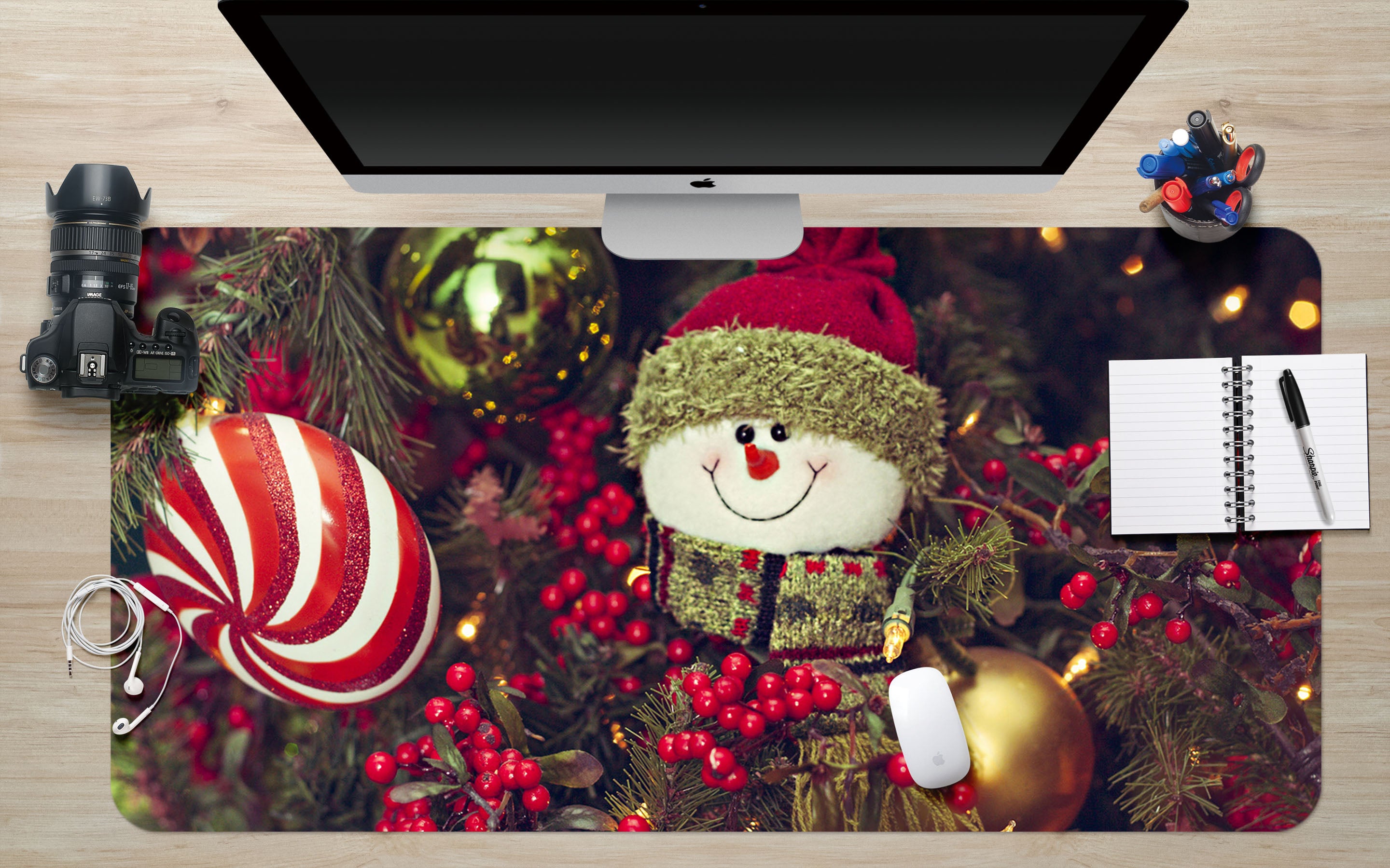 3D Snowman Doll 53175 Christmas Desk Mat Xmas