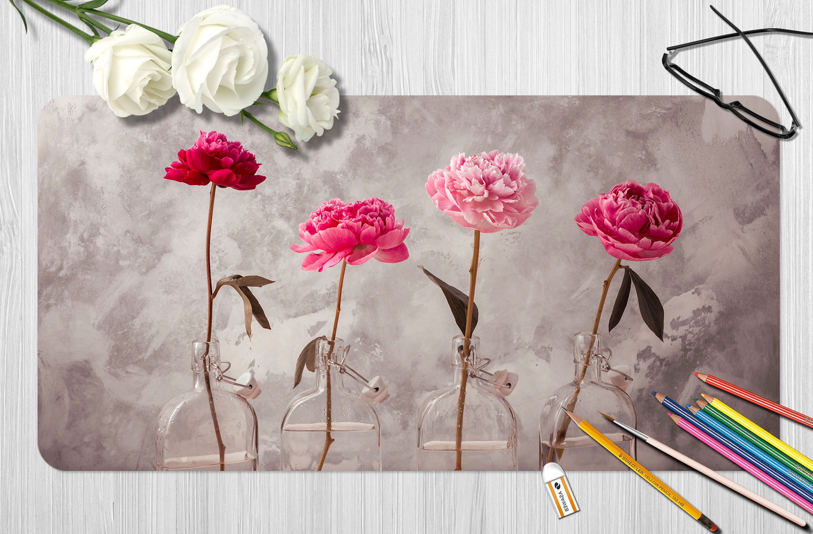 3D Flowers 12413 Assaf Frank Desk Mat