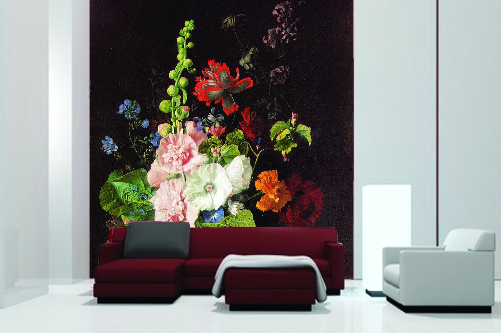 Various Blossoms Vase Wallpaper AJ Wallpaper