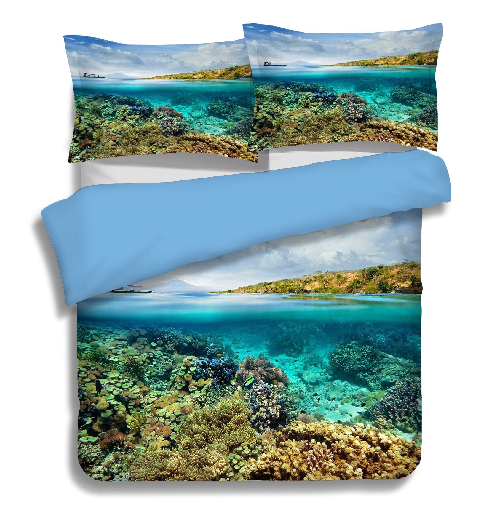 3D Ship Bottom 001 Bed Pillowcases Quilt Wallpaper AJ Wallpaper