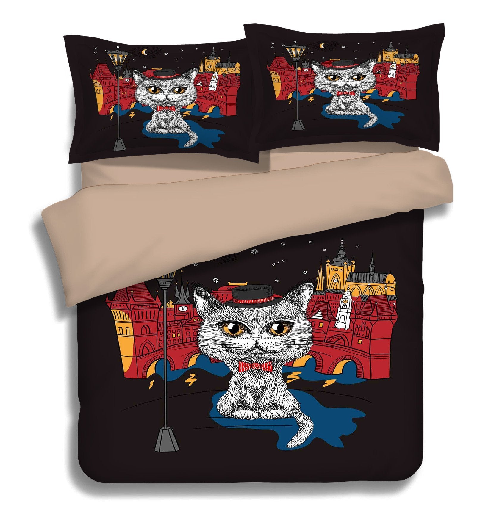 3D Street Light 021 Bed Pillowcases Quilt Wallpaper AJ Wallpaper