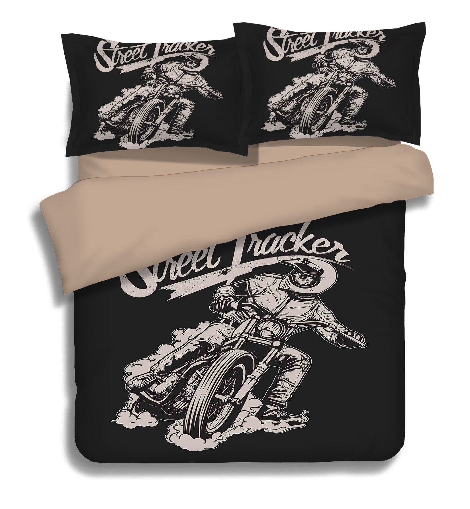 3D Riding A Motorcycle 117 Bed Pillowcases Quilt Wallpaper AJ Wallpaper