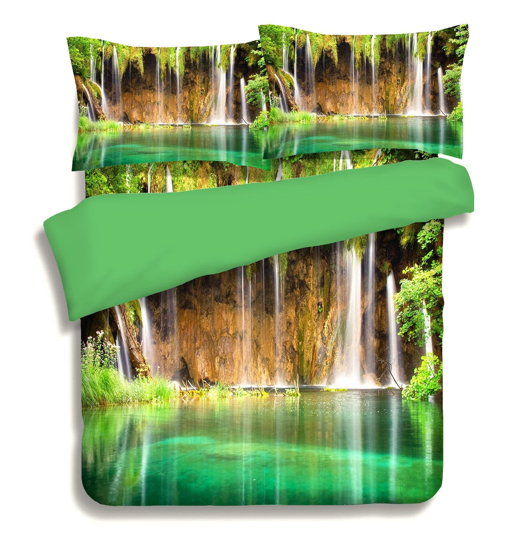 3D Lake Streams 101 Bed Pillowcases Quilt Wallpaper AJ Wallpaper