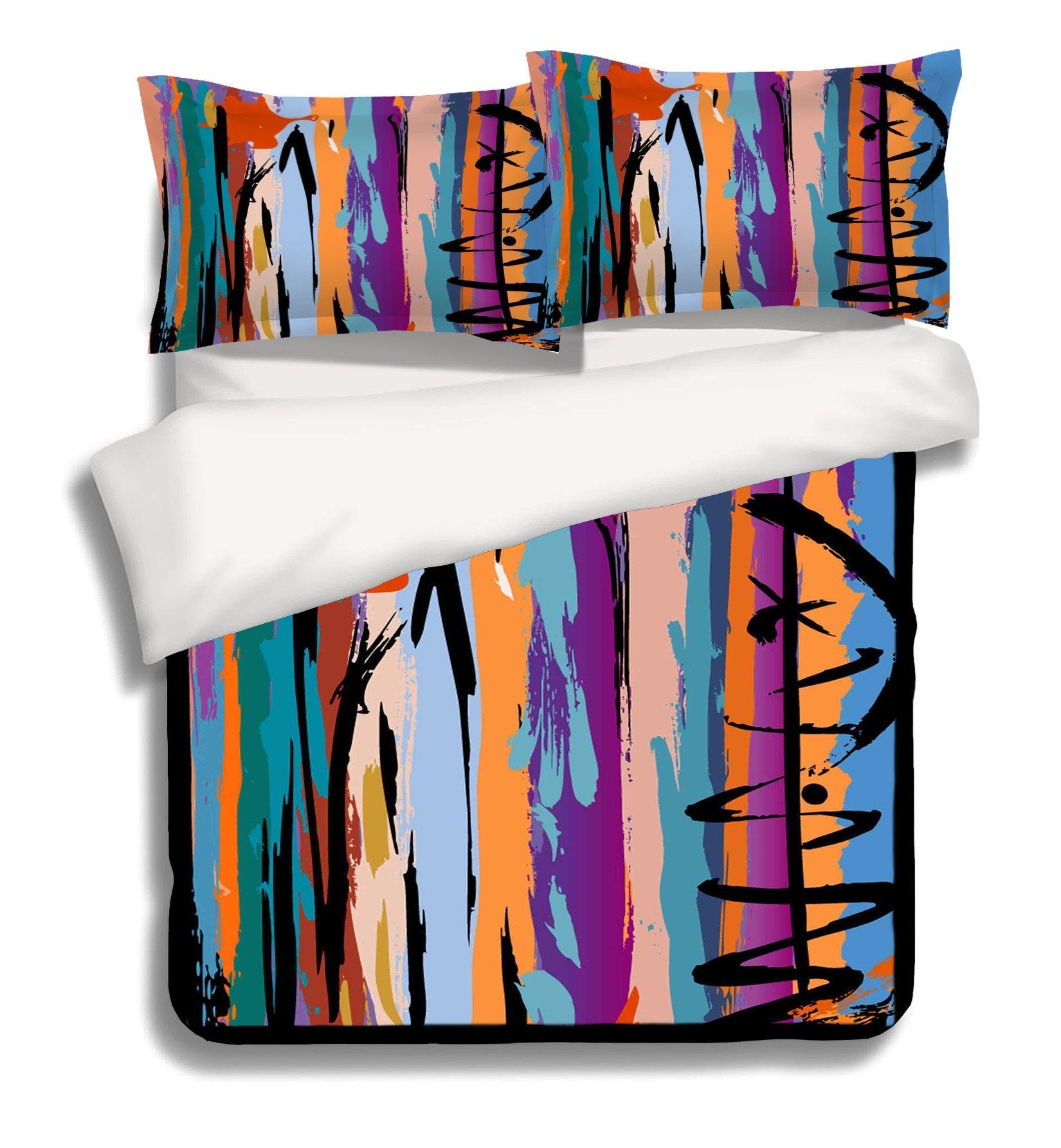 3D Colorful Paintd 178 Bed Pillowcases Quilt Wallpaper AJ Wallpaper