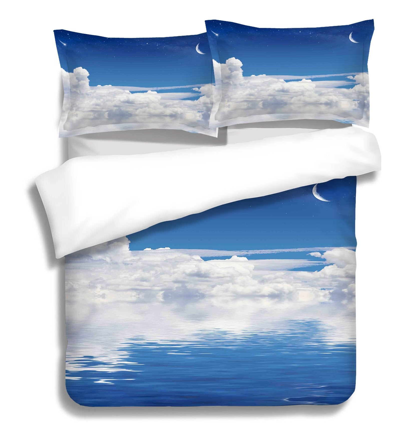 3D Moon Cloud 181 Bed Pillowcases Quilt Wallpaper AJ Wallpaper