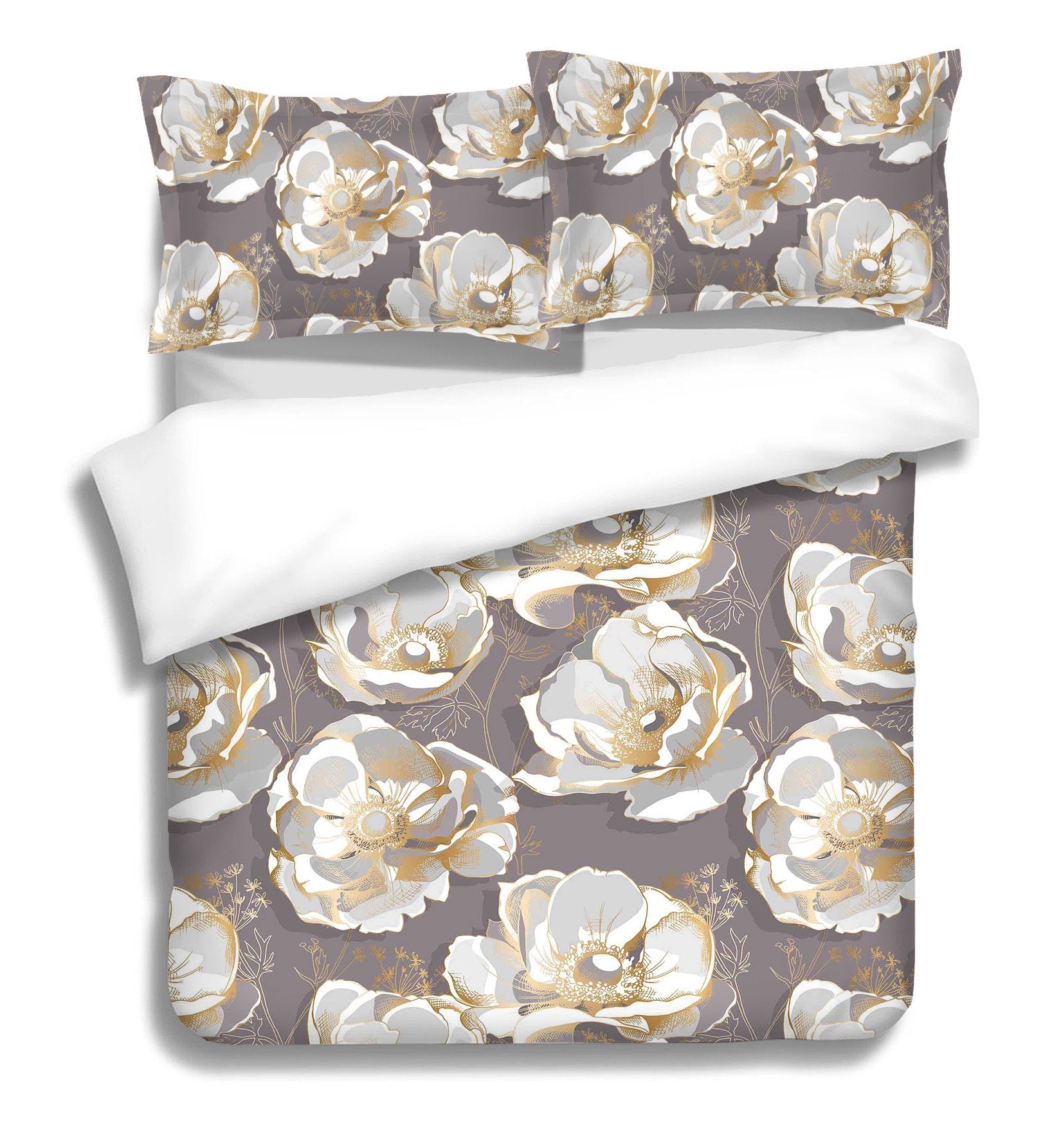 3D Embossed Flowers 060 Bed Pillowcases Quilt Wallpaper AJ Wallpaper