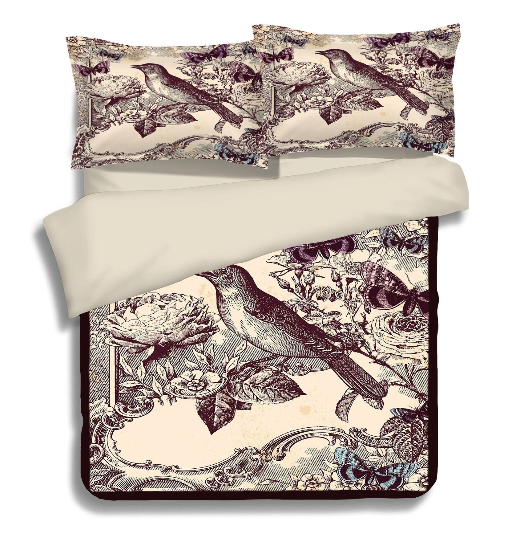 3D Little Bird 177 Bed Pillowcases Quilt Wallpaper AJ Wallpaper