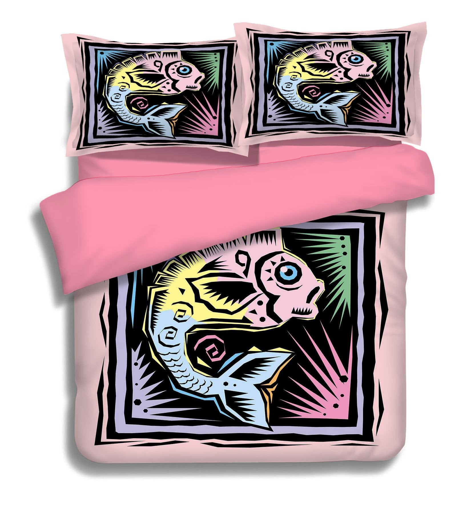 3D Fish Bones 093 Bed Pillowcases Quilt Wallpaper AJ Wallpaper