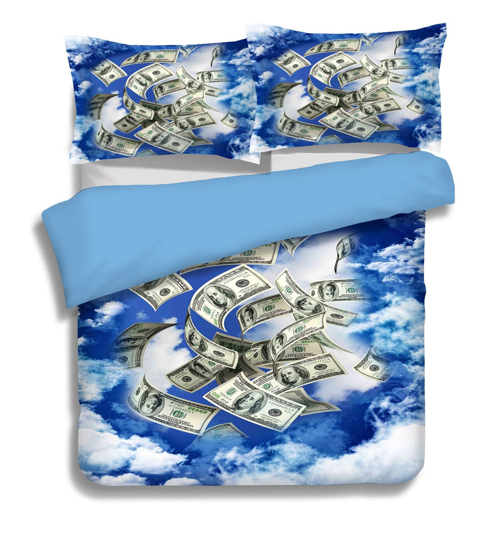 3D Cloud Money 200 Bed Pillowcases Quilt Wallpaper AJ Wallpaper