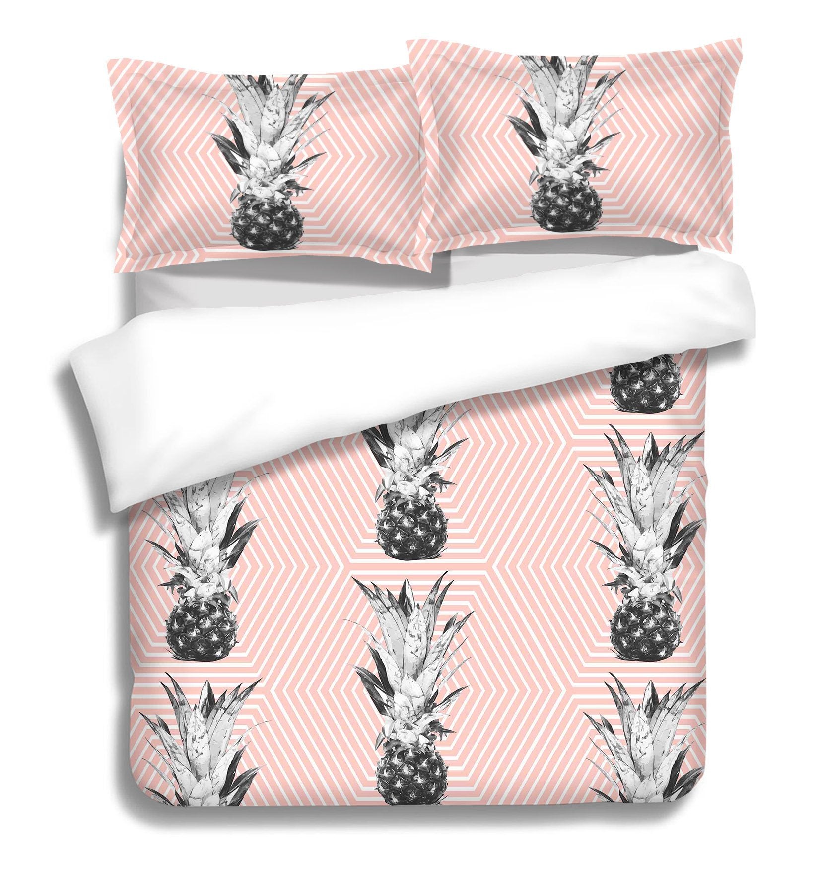 3D Pineapple Flower 046 Bed Pillowcases Quilt Wallpaper AJ Wallpaper