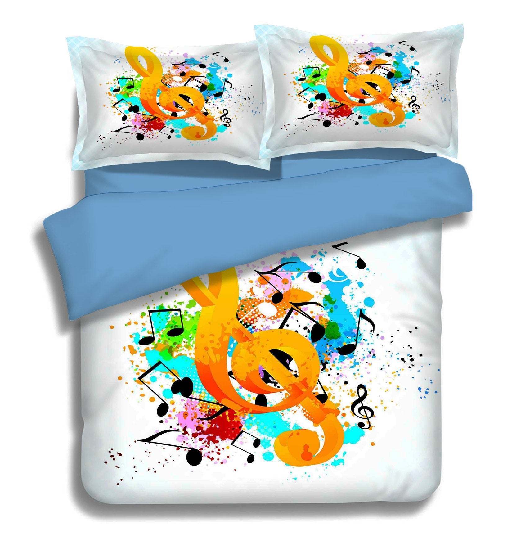 3D Colorful Notes 019 Bed Pillowcases Quilt Wallpaper AJ Wallpaper