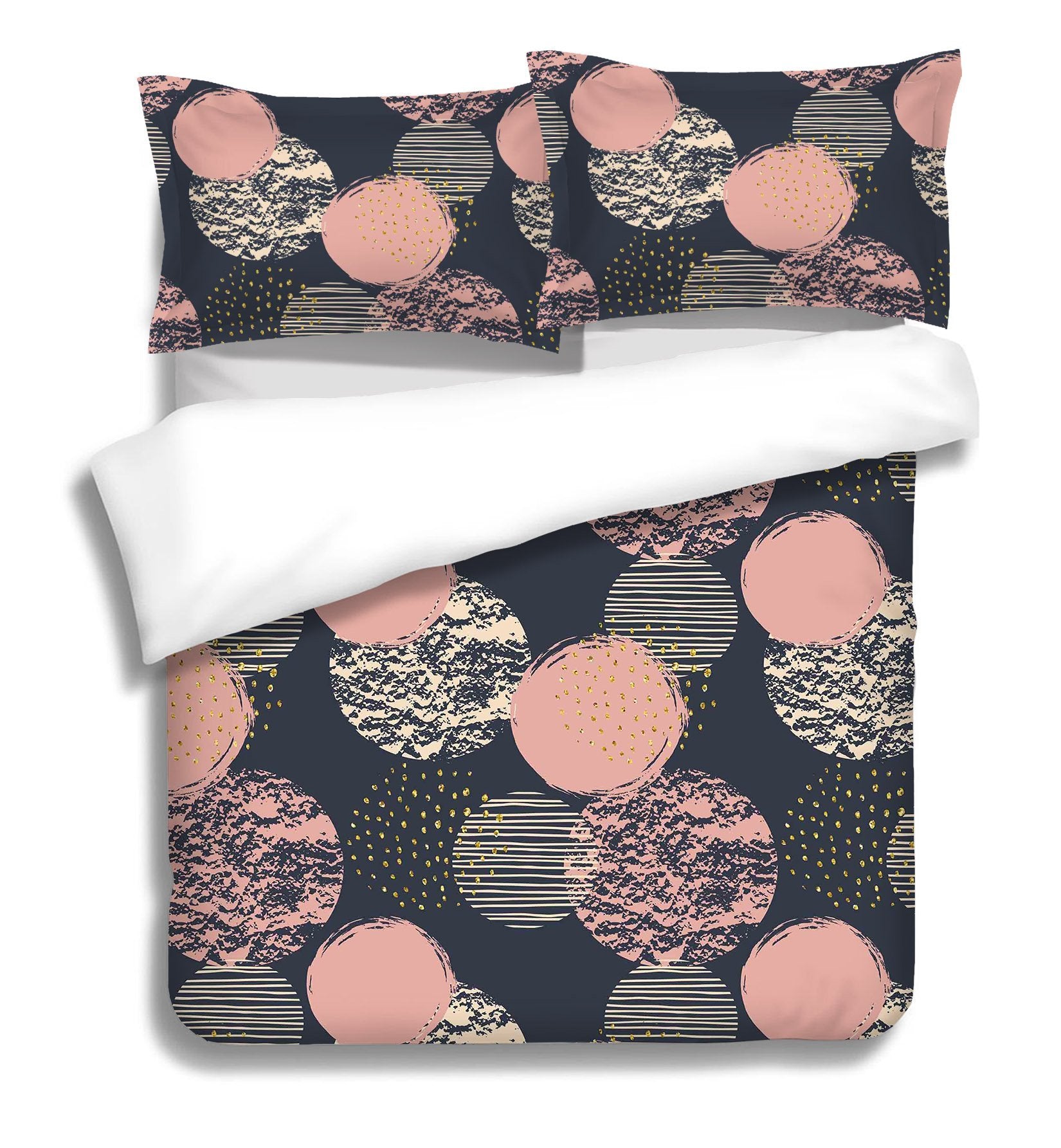 3D Circular Pattern 056 Bed Pillowcases Quilt Wallpaper AJ Wallpaper