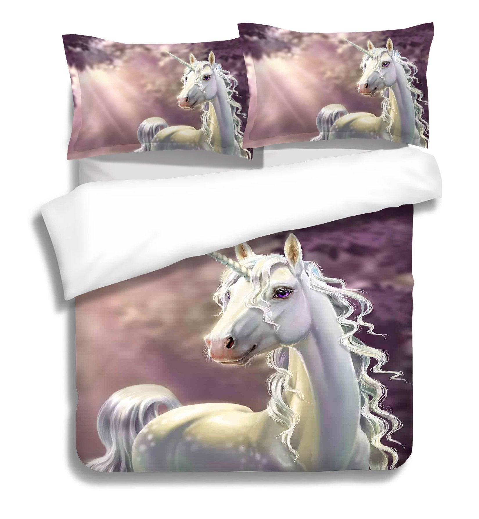 3D Beautiful Unicorn 061 Bed Pillowcases Quilt Wallpaper AJ Wallpaper