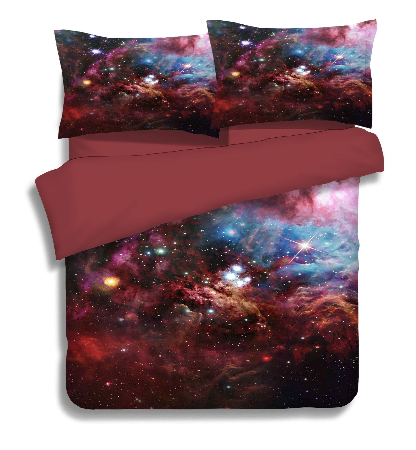 3D Colorful Clouds Shiny Stars 165 Bed Pillowcases Quilt Wallpaper AJ Wallpaper