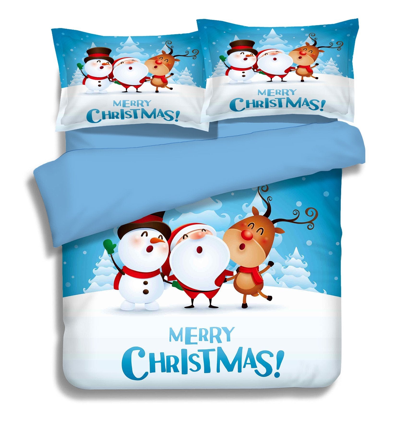 3D Christmas Dancing 077 Bed Pillowcases Quilt Wallpaper AJ Wallpaper