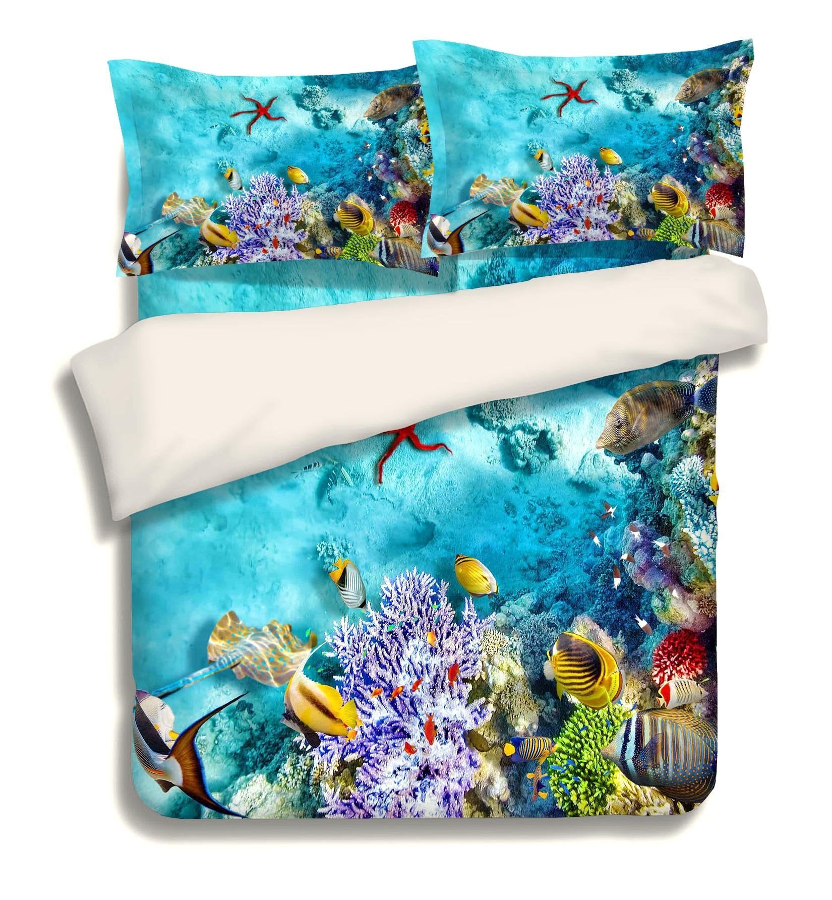 3D Bright Seabed 63 Bed Pillowcases Quilt Wallpaper AJ Wallpaper