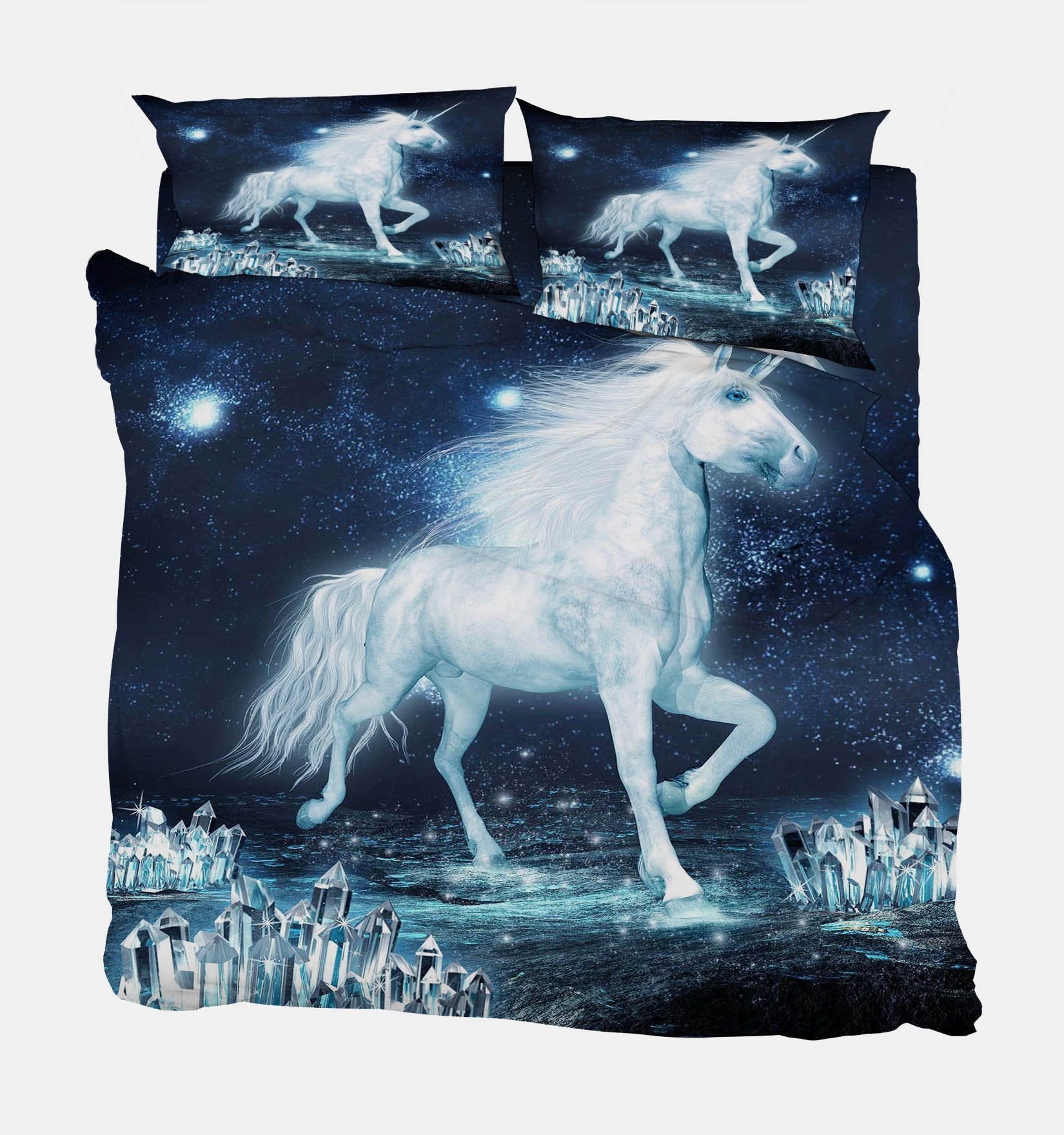 3D Dazzling Unicorn 109 Bed Pillowcases Quilt Wallpaper AJ Wallpaper