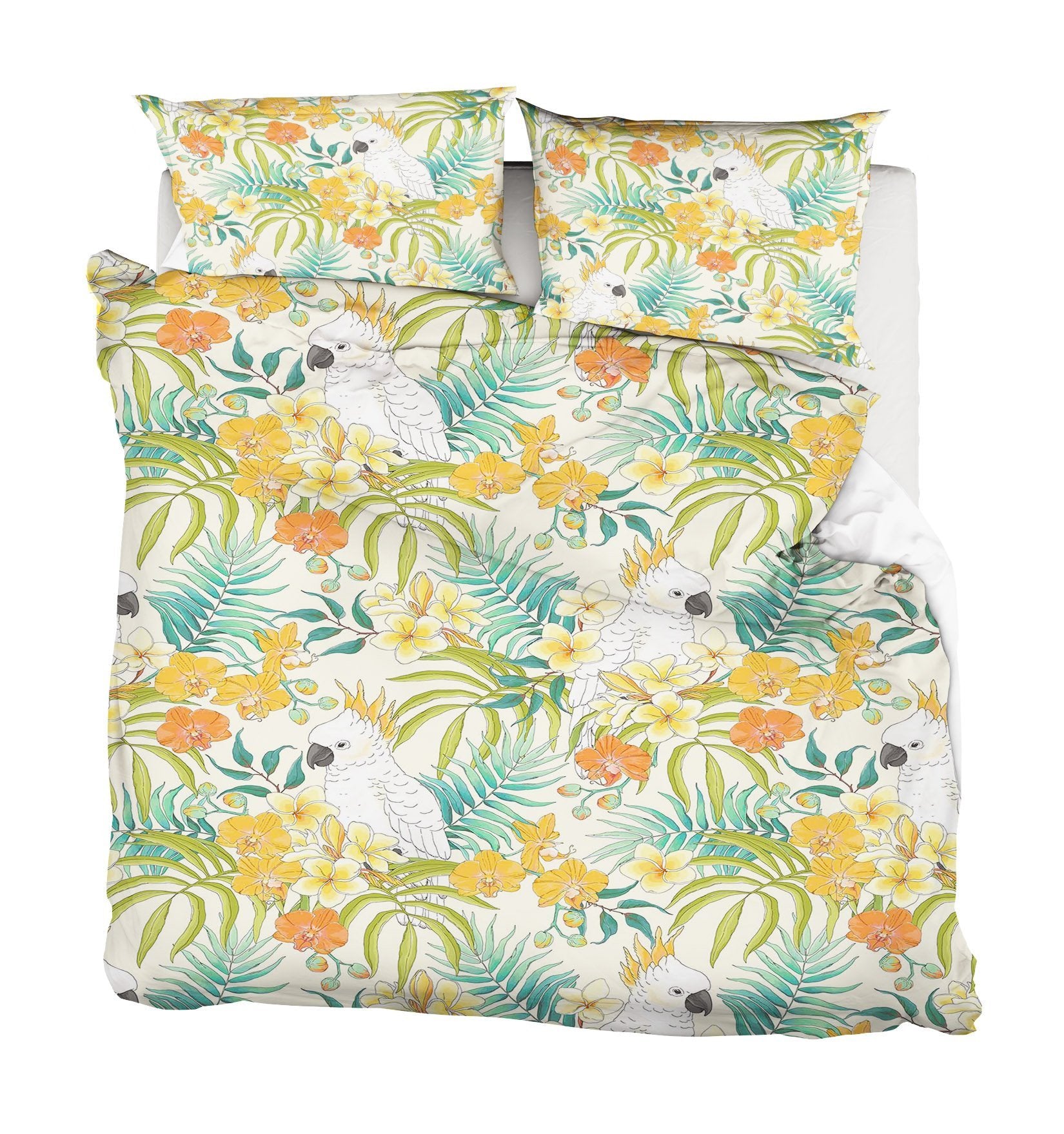 3D Flower Parrot 075 Bed Pillowcases Quilt Wallpaper AJ Wallpaper