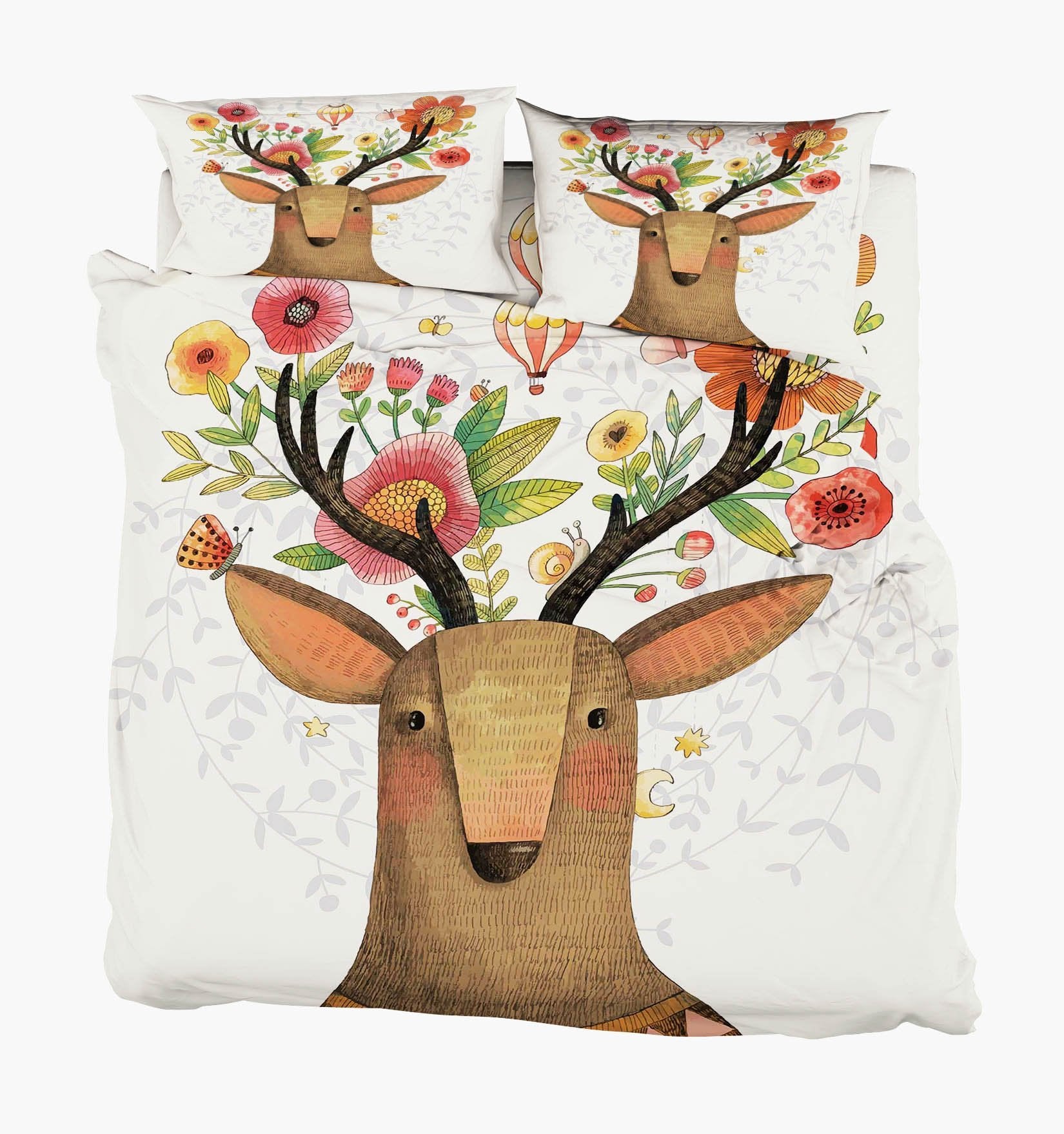 3D Animal Flowers 61 Bed Pillowcases Quilt Wallpaper AJ Wallpaper