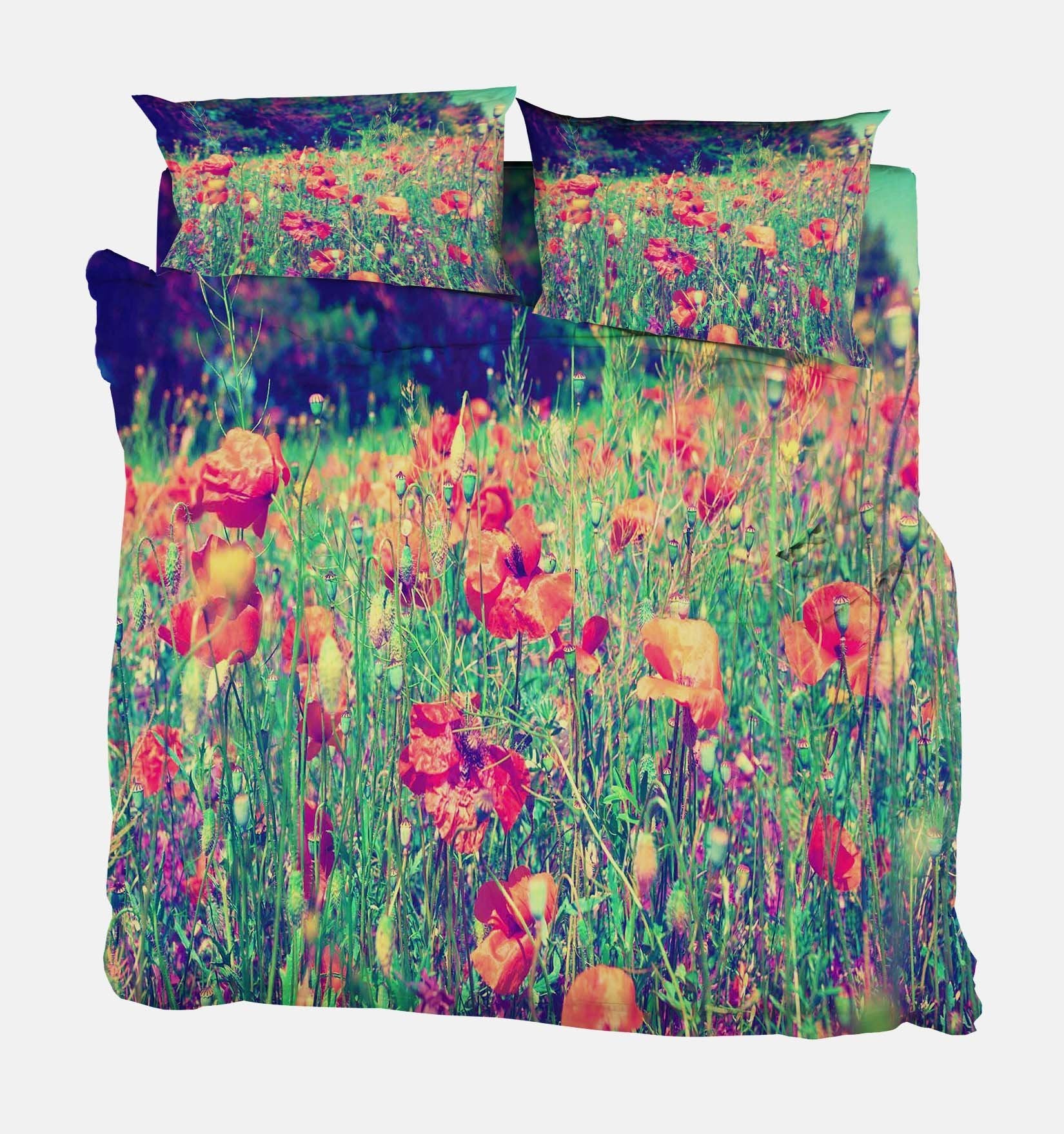 3D Weeds Flowers 47 Bed Pillowcases Quilt Wallpaper AJ Wallpaper