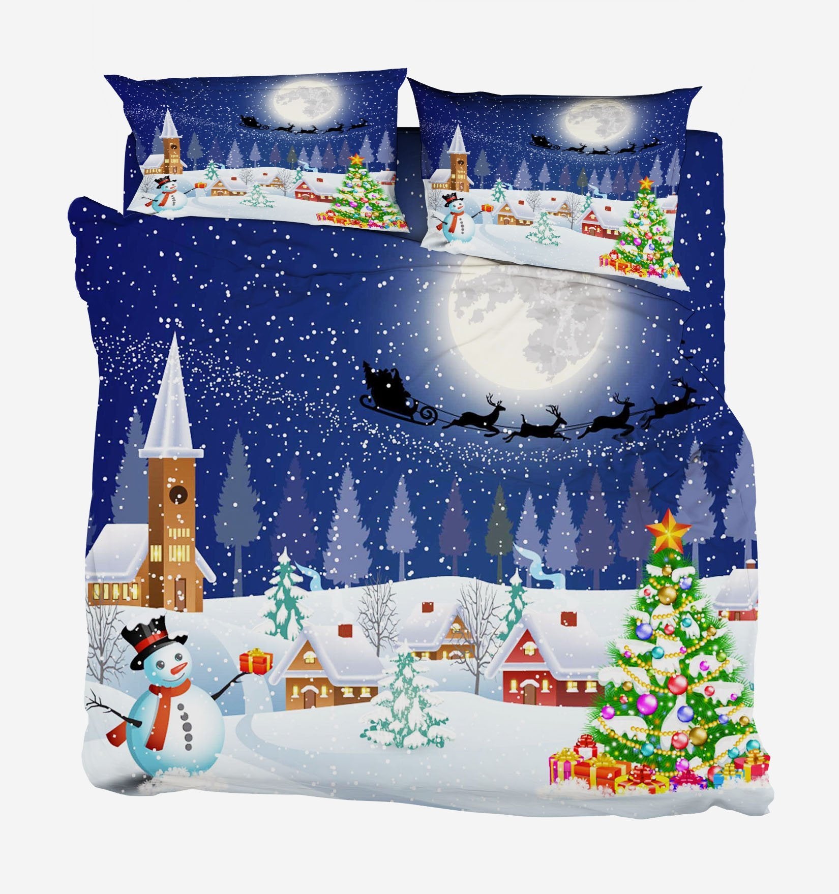 3D Christmas Eve 55 Bed Pillowcases Quilt Wallpaper AJ Wallpaper