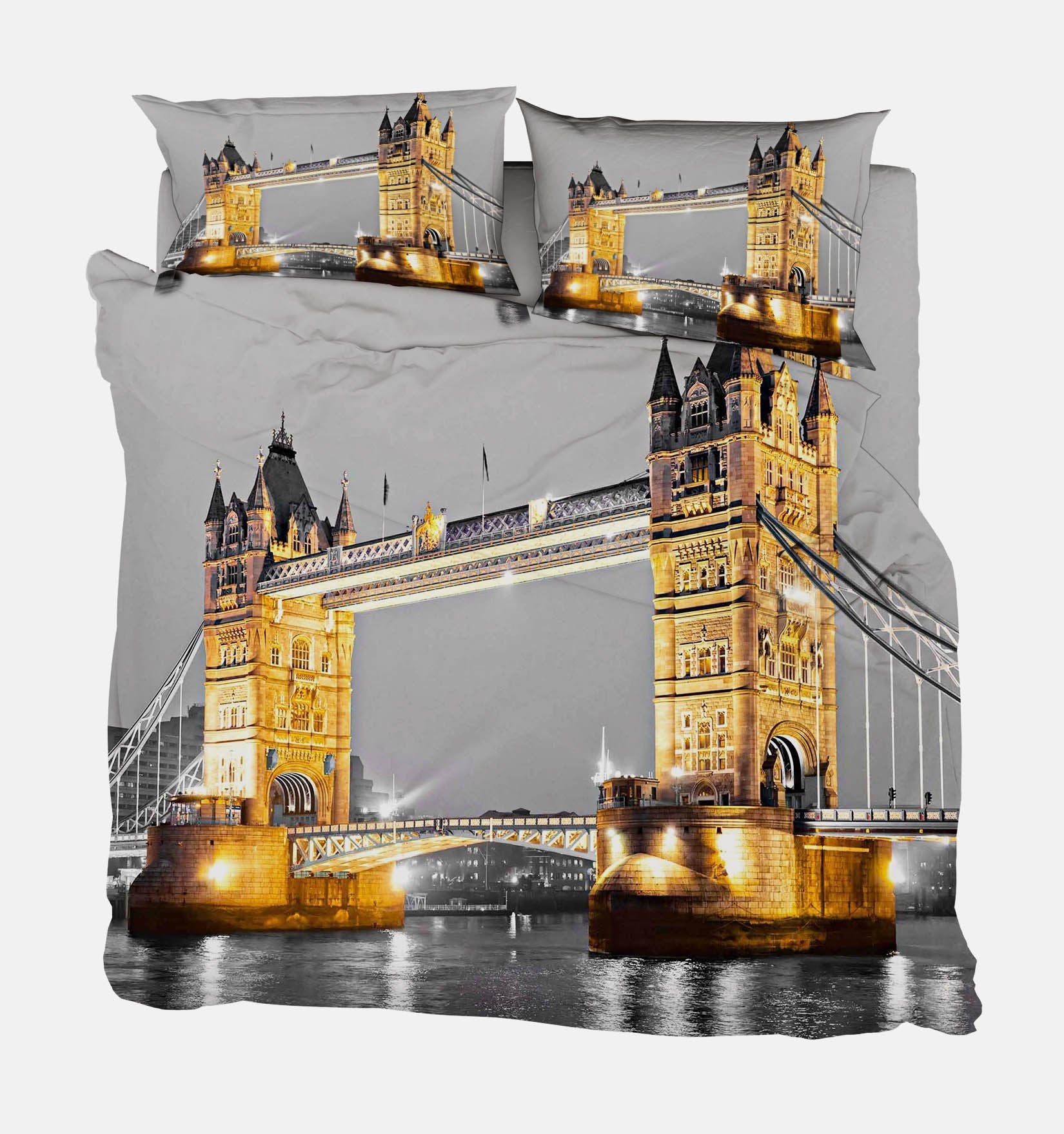3D London Tower Bridge 6 Bed Pillowcases Quilt Wallpaper AJ Wallpaper