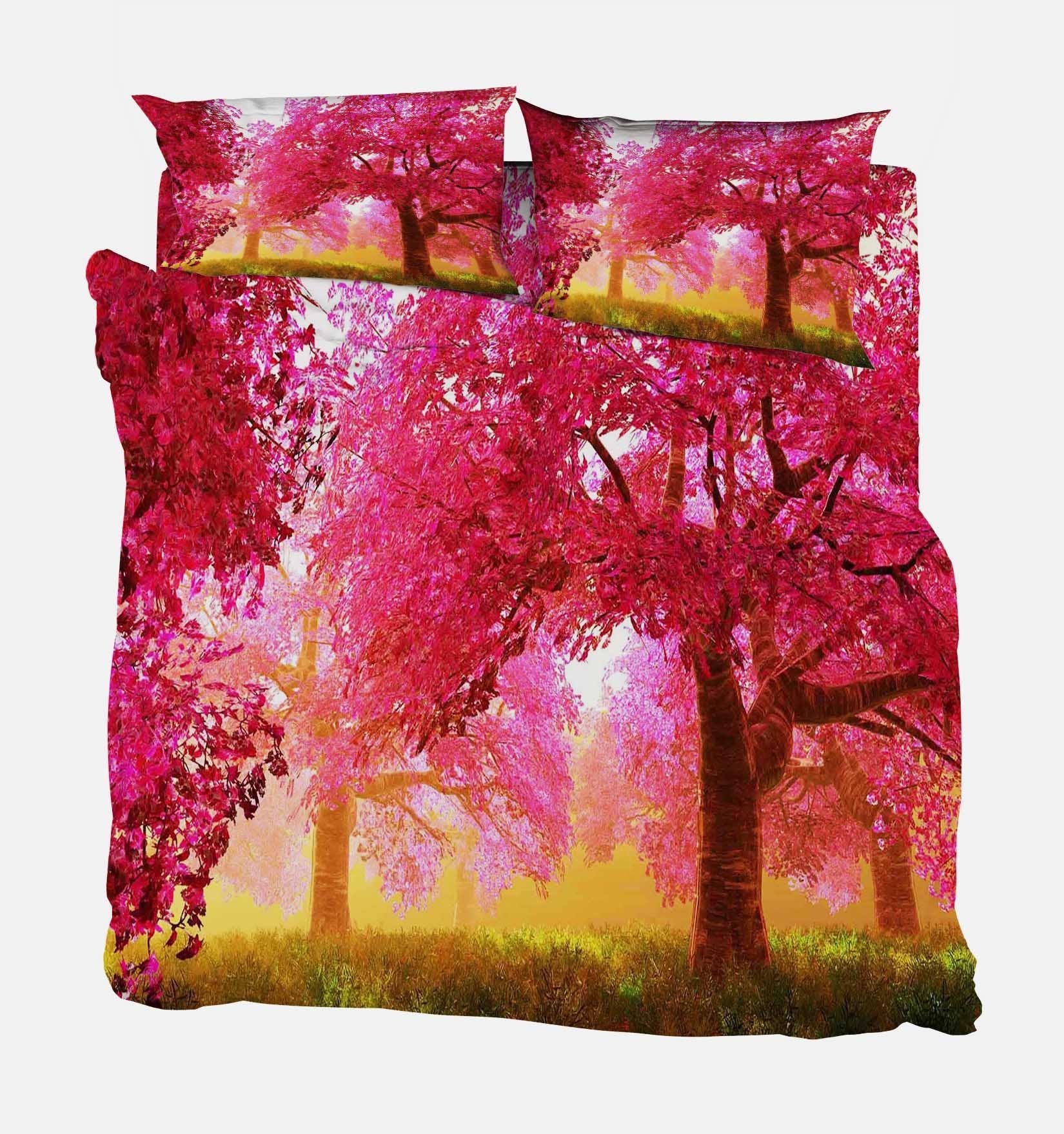 3D Pretty Maple Trees 96 Bed Pillowcases Quilt Wallpaper AJ Wallpaper