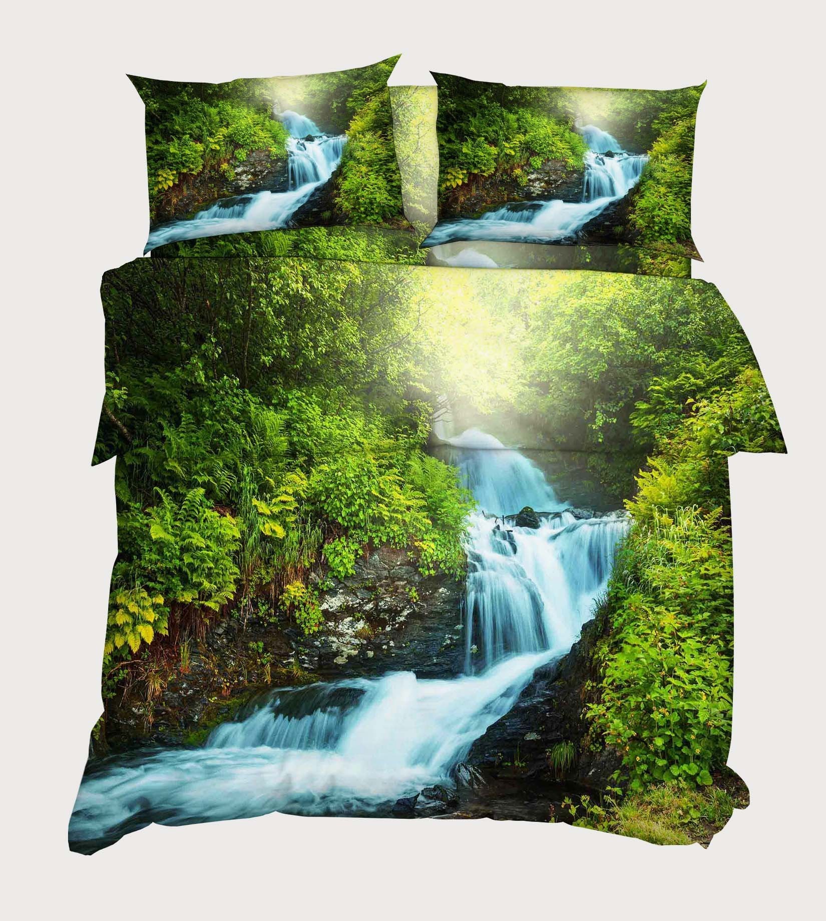 3D River Scenery 19 Bed Pillowcases Quilt Wallpaper AJ Wallpaper