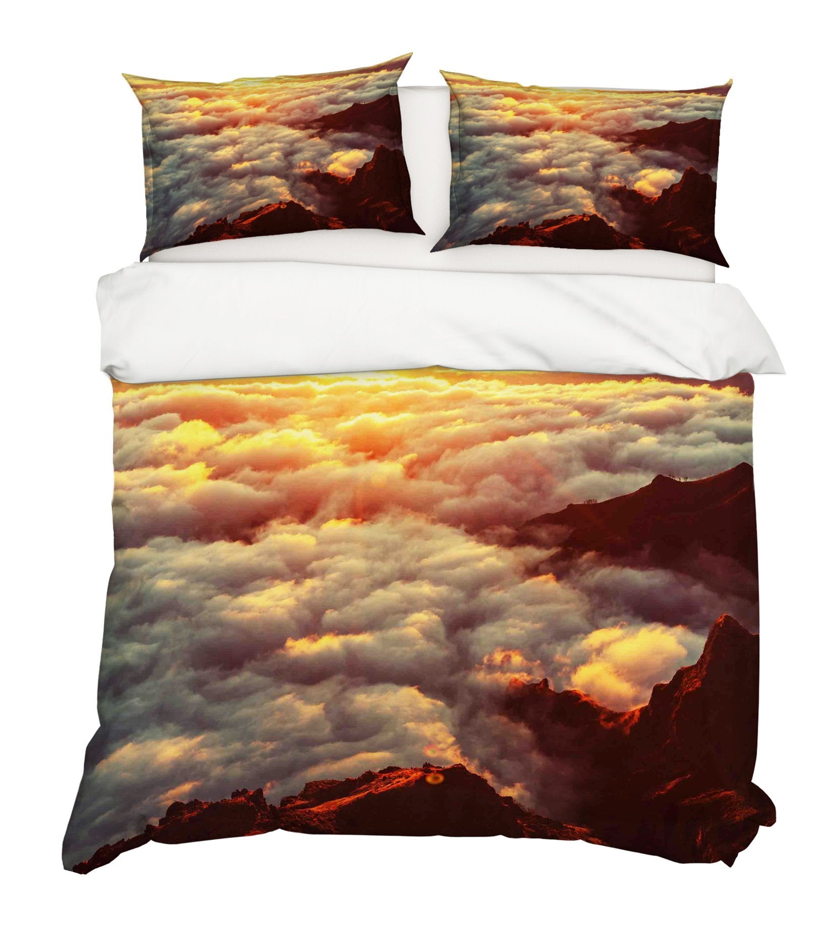 3D Sunset Clouds 049 Bed Pillowcases Quilt Wallpaper AJ Wallpaper