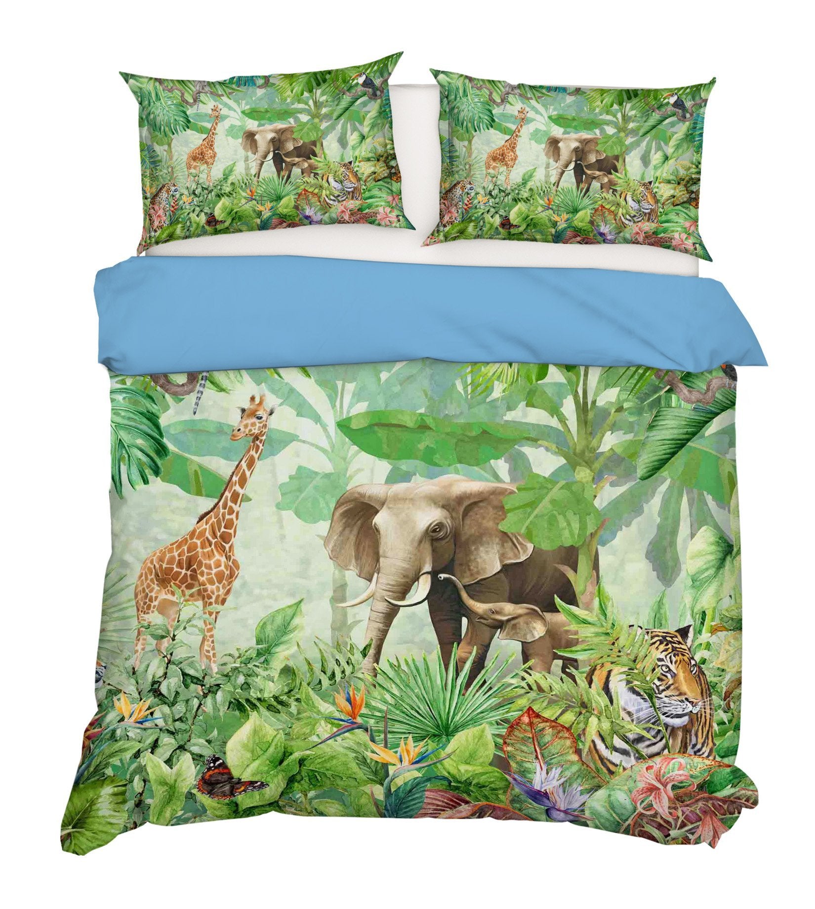 3D Forest Animals 086 Bed Pillowcases Quilt Wallpaper AJ Wallpaper