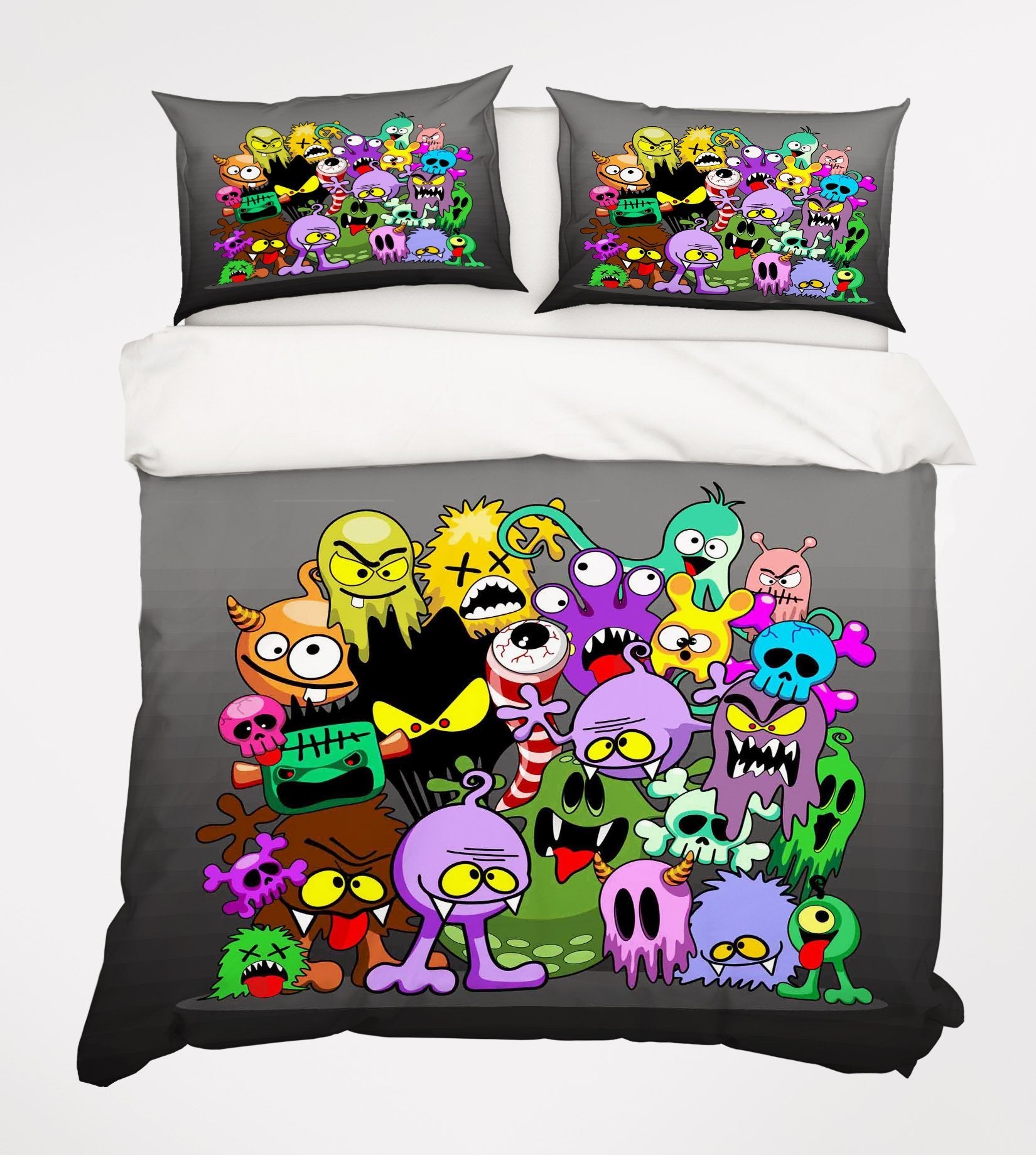 3D Monster Scary 070 Bed Pillowcases Quilt Wallpaper AJ Wallpaper