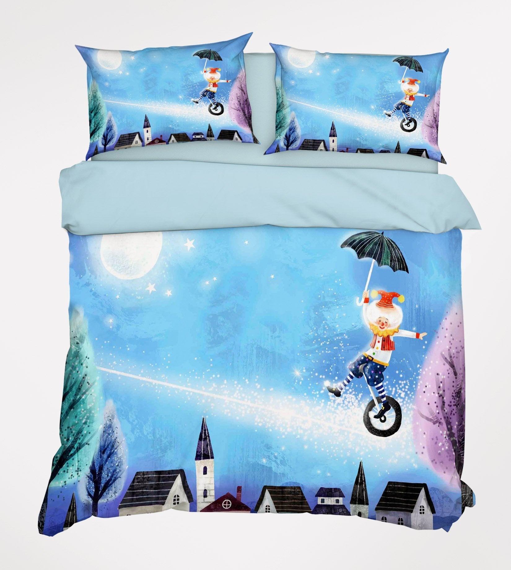 3D Lovely Clown 150 Bed Pillowcases Quilt Wallpaper AJ Wallpaper