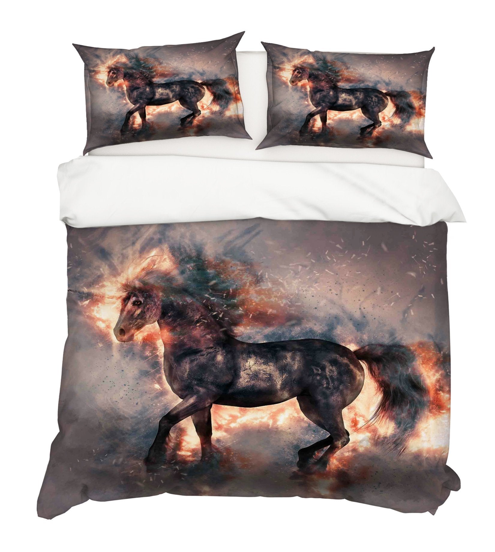 3D Unicorn Fire 135 Bed Pillowcases Quilt Wallpaper AJ Wallpaper