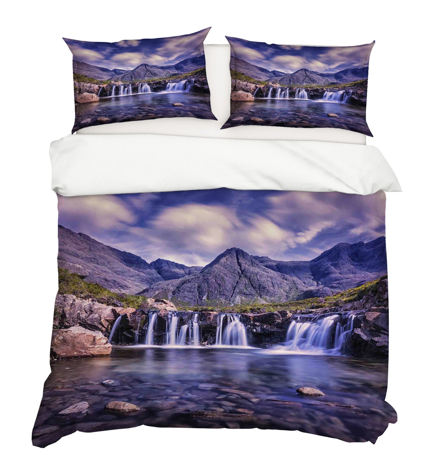 3D River Mountain 019 Bed Pillowcases Quilt Wallpaper AJ Wallpaper