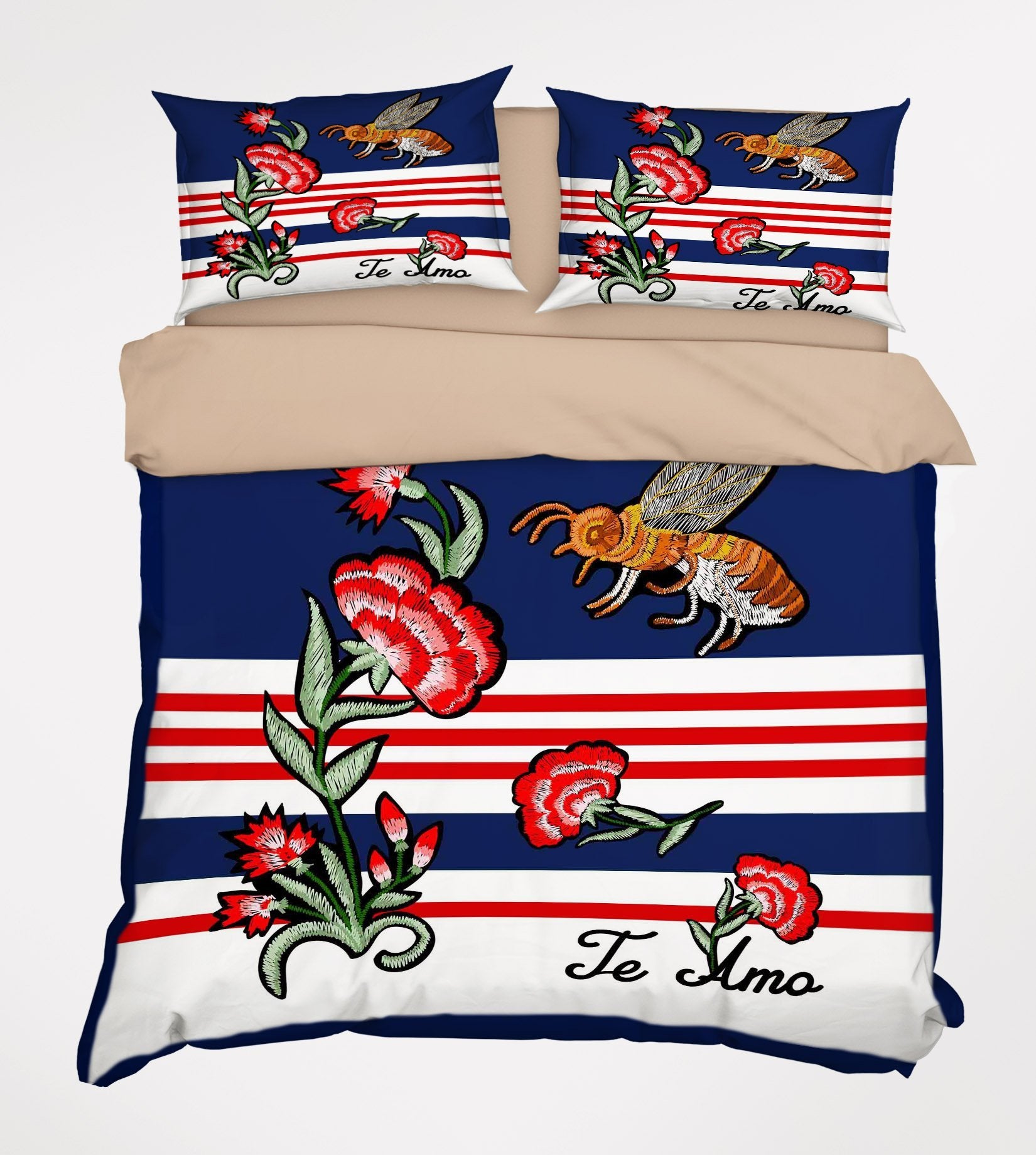 3D Bee Collecting Honey 039 Bed Pillowcases Quilt Wallpaper AJ Wallpaper