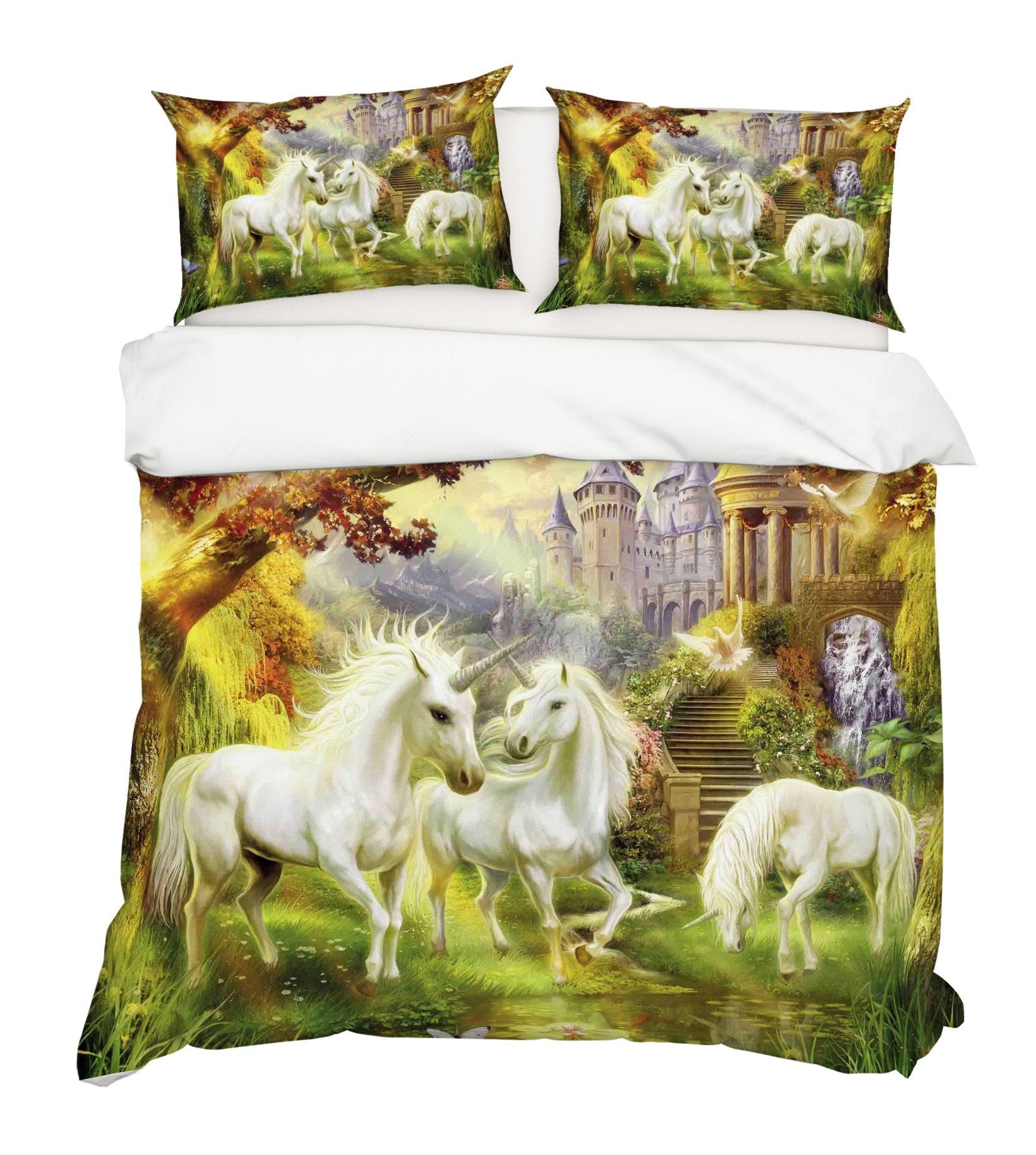 3D Unicorn River 248 Bed Pillowcases Quilt Wallpaper AJ Wallpaper