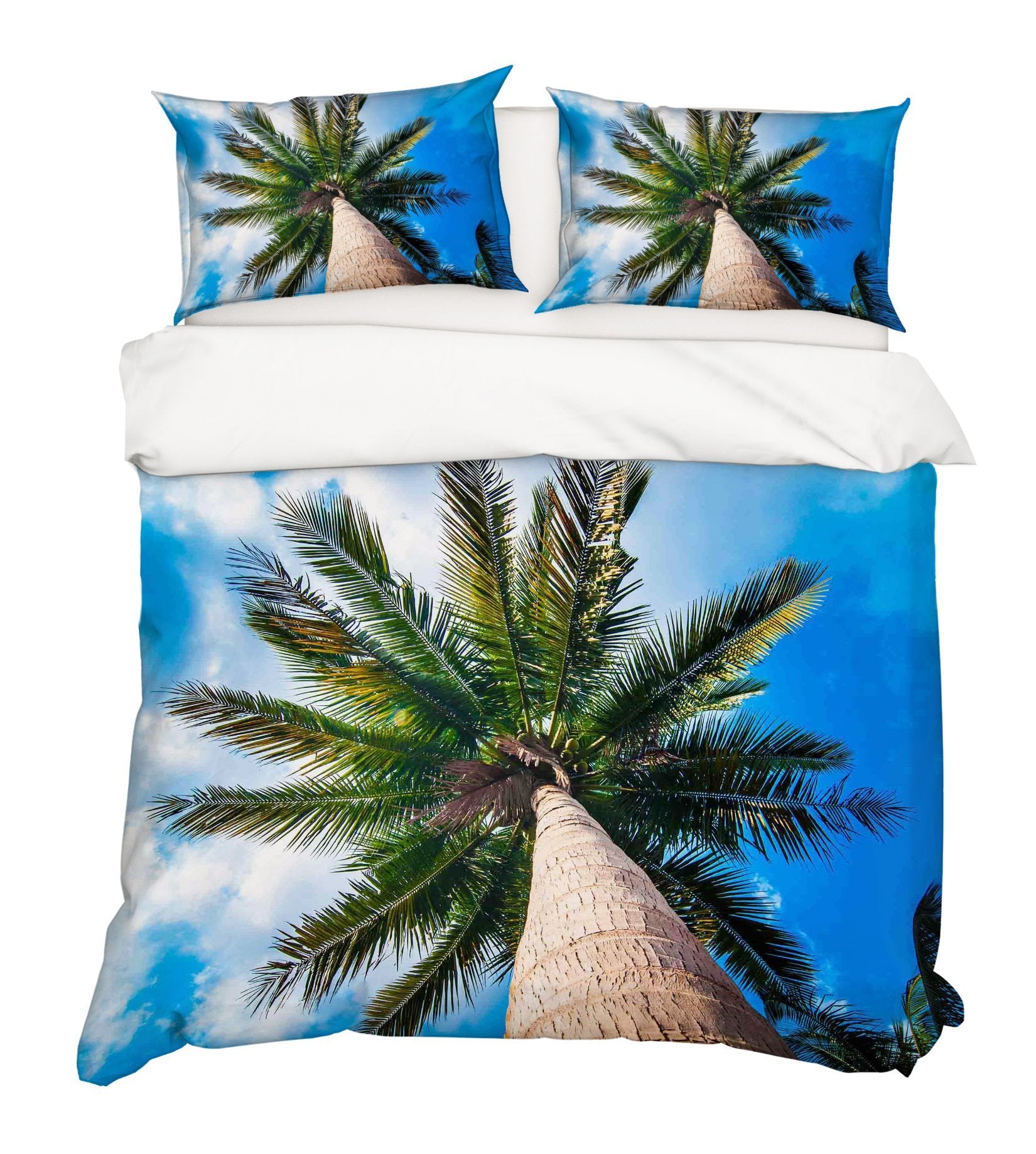 3D Tall Coconut Tree 165 Bed Pillowcases Quilt Wallpaper AJ Wallpaper
