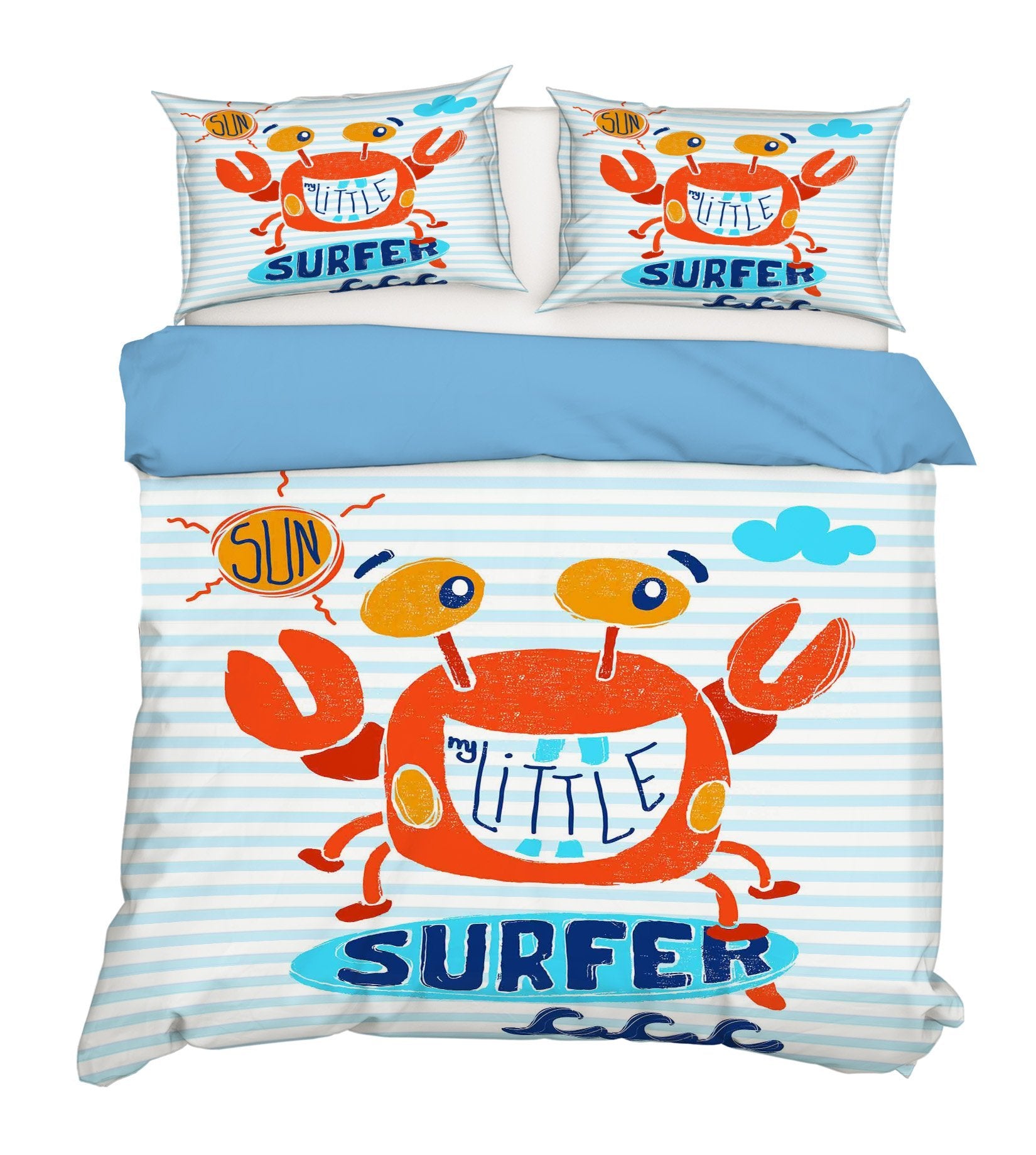 3D Cartoon Crab 117 Bed Pillowcases Quilt Wallpaper AJ Wallpaper