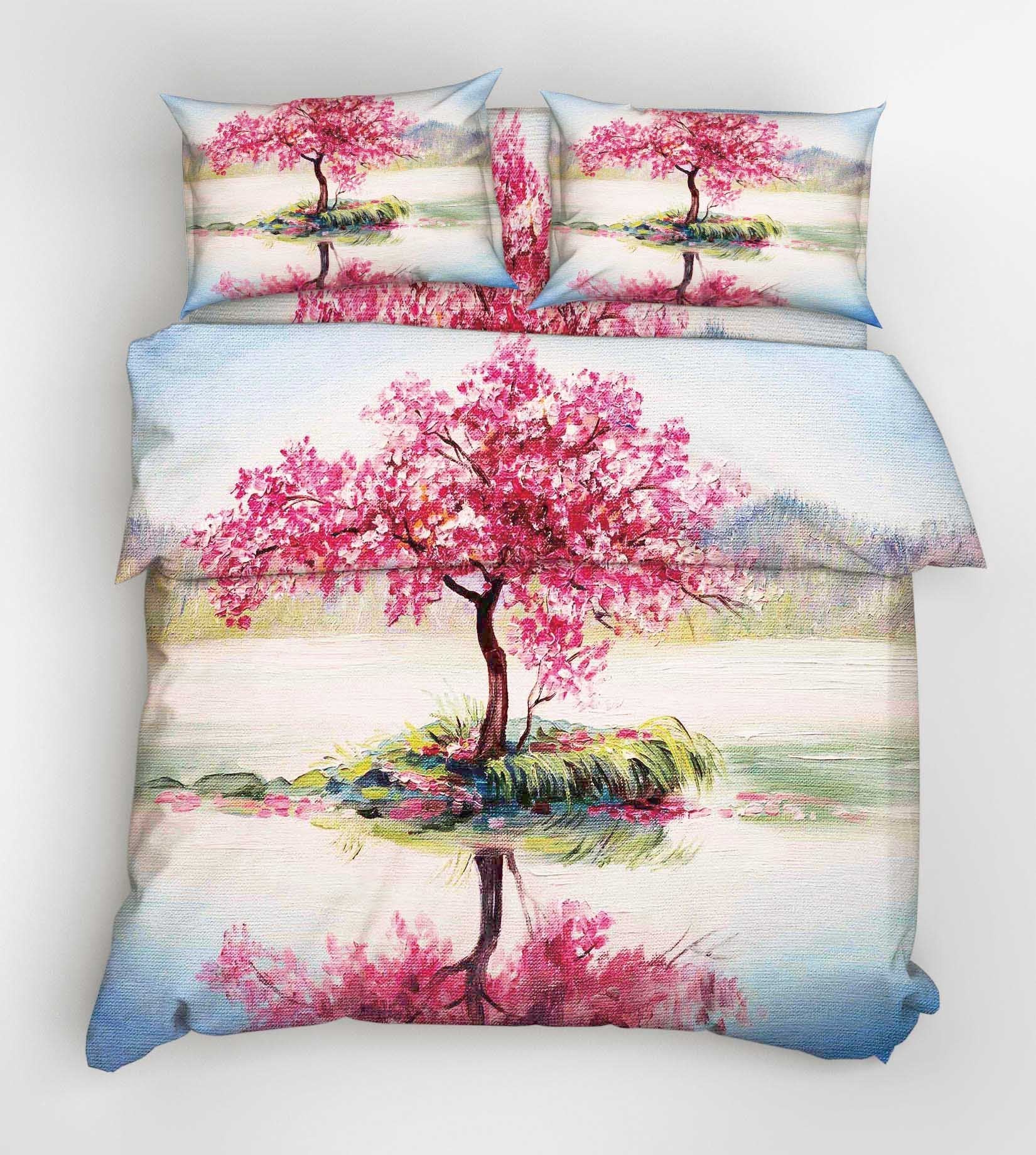 3D Tree Painting 32 Bed Pillowcases Quilt Wallpaper AJ Wallpaper