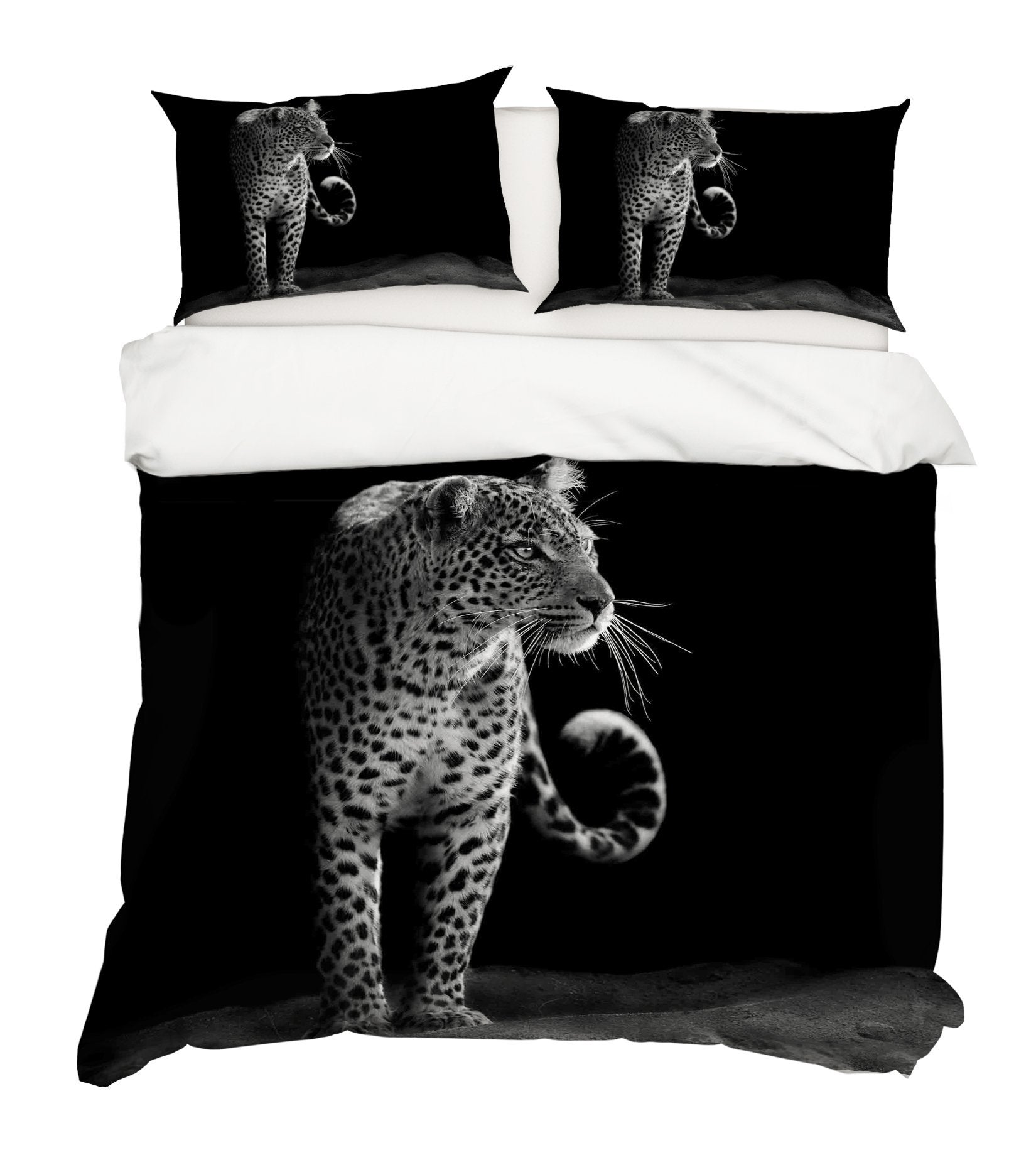 3D Tiger Gaze 022 Bed Pillowcases Quilt Wallpaper AJ Wallpaper