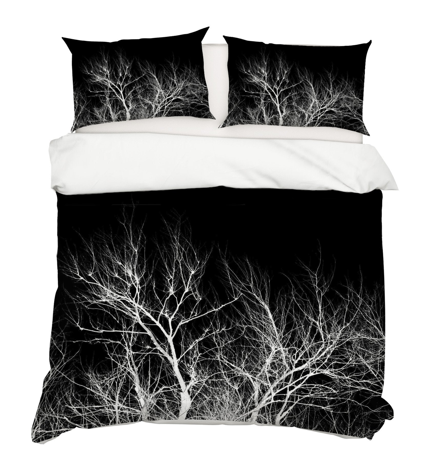 3D Night Tree 042 Bed Pillowcases Quilt Wallpaper AJ Wallpaper