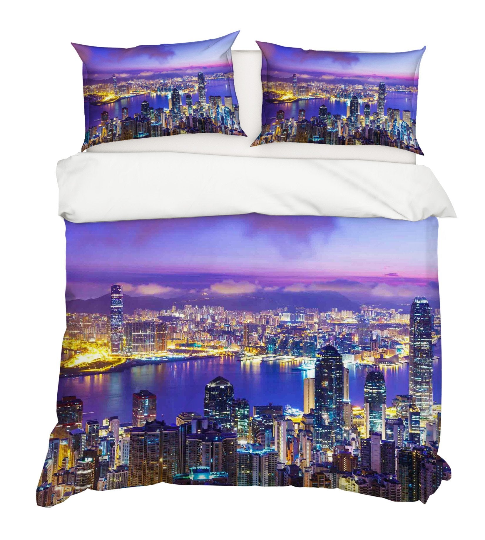 3D City River 112 Bed Pillowcases Quilt Wallpaper AJ Wallpaper