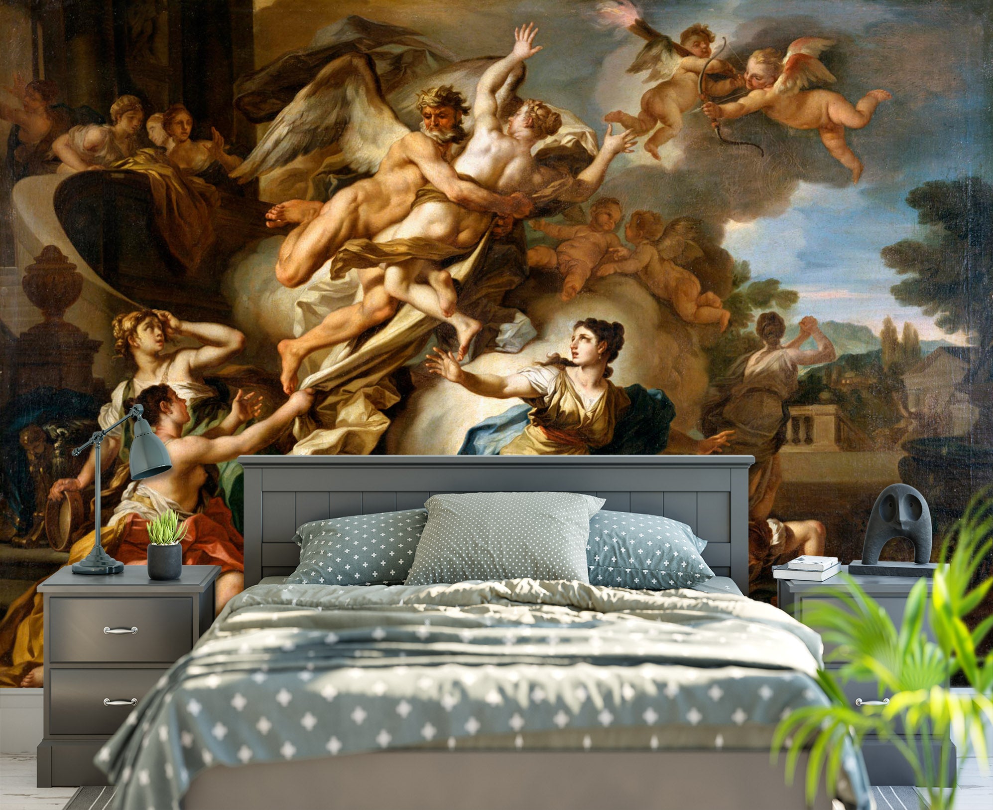 3D Religious Oil Painting 1760 Wall Murals