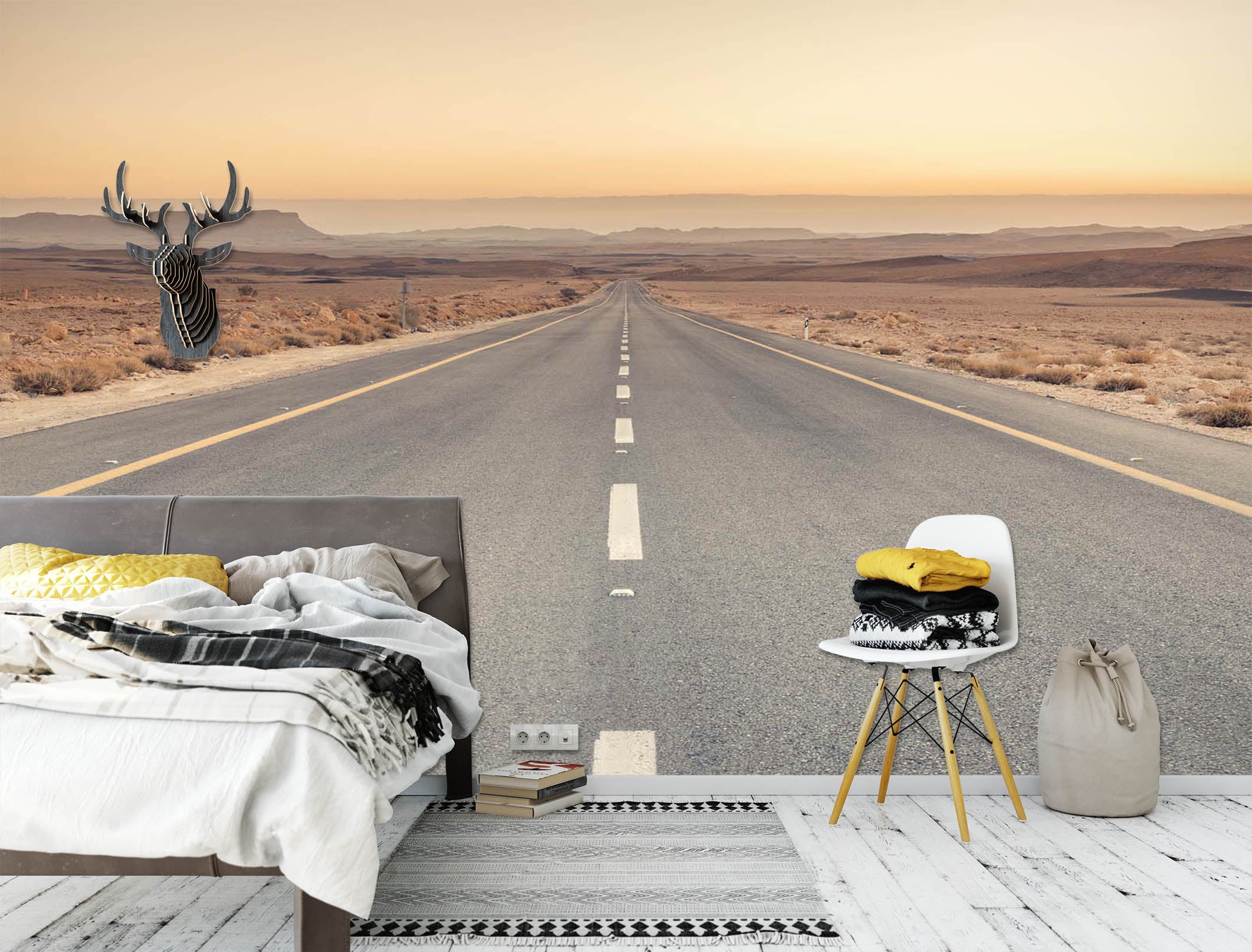 3D Highway Prairie 037 Assaf Frank Wall Mural Wall Murals